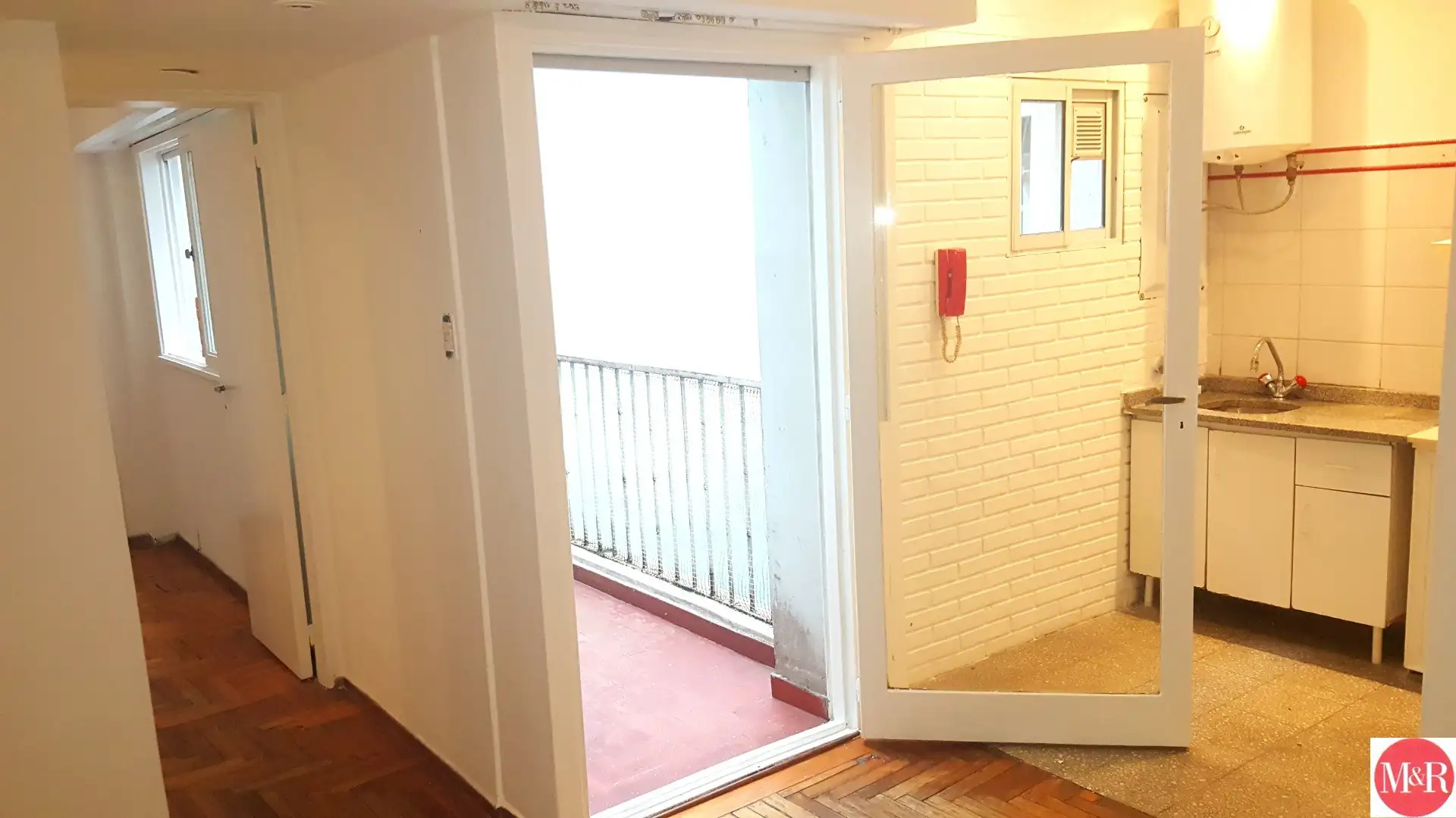Recoleta, balcón corrido, 32 m²