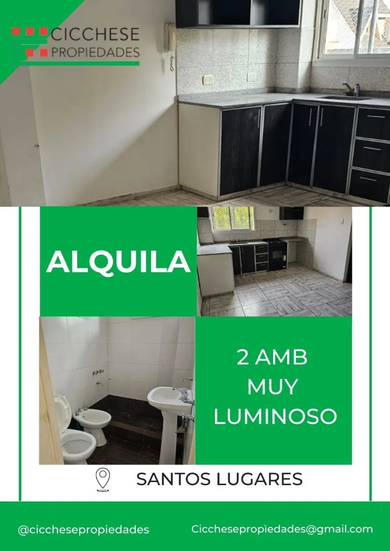 Apartamento de 1 quarto em Santos Lugares