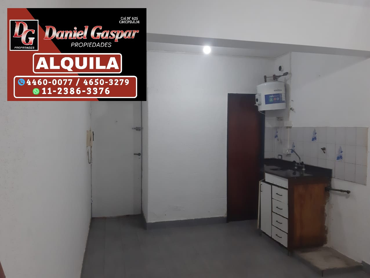 Departamento monoambiente en alquiler en Morón