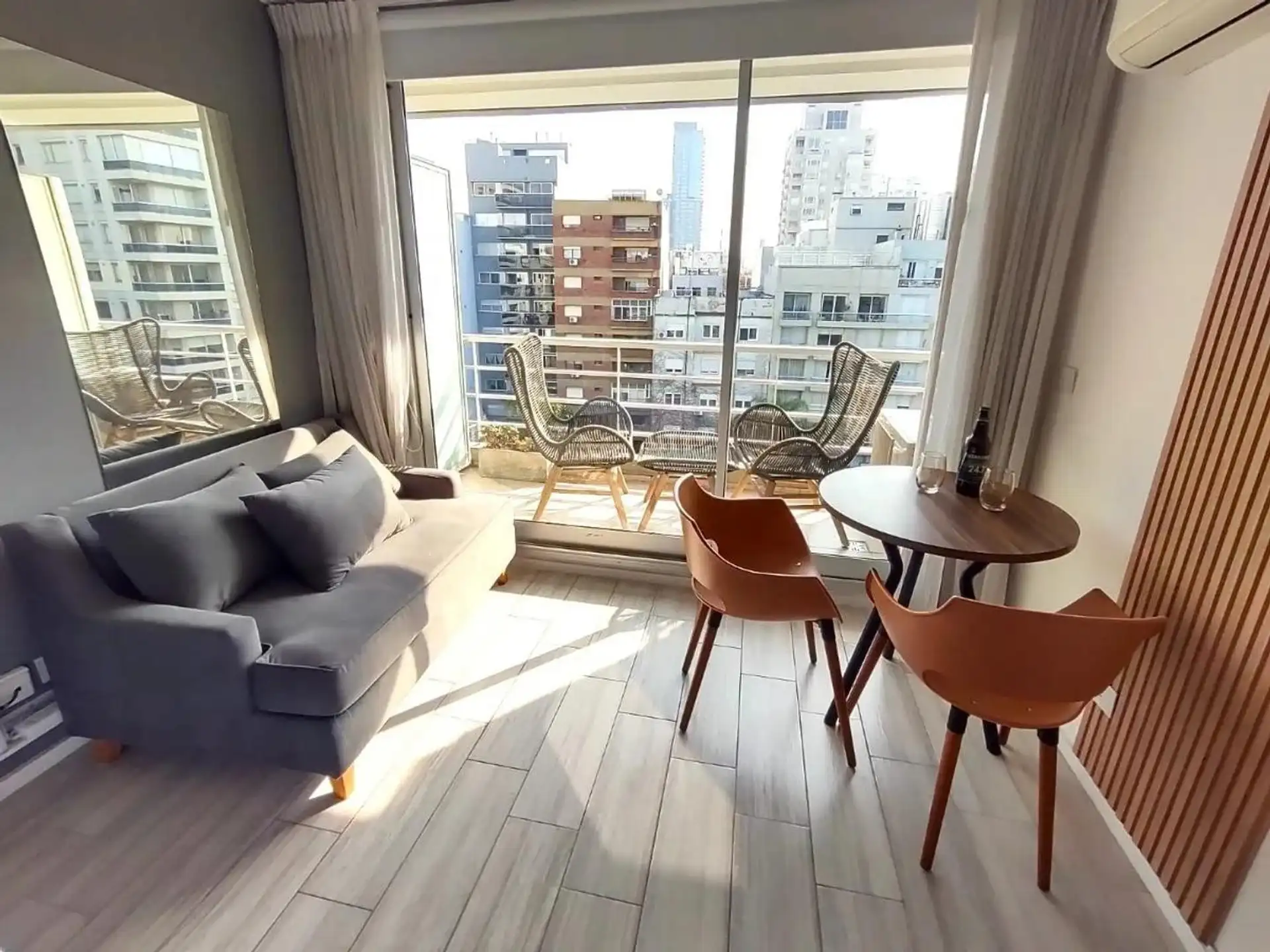 Apartamento mobiliado em Palermo, 1 quarto com varanda