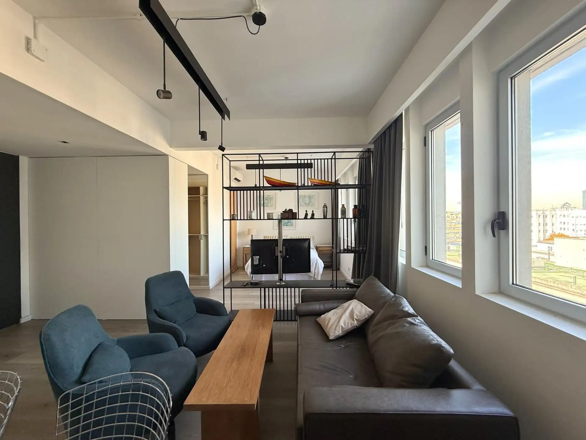 Apartamento tipo loft de 1 quarto mobiliado em Retiro