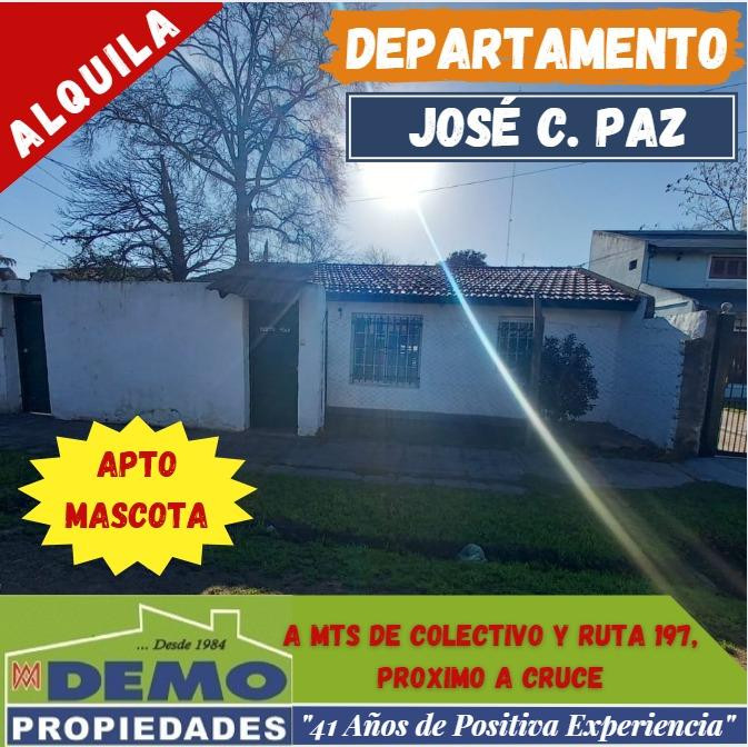Apartamento de 1 dormitório em José C. Paz