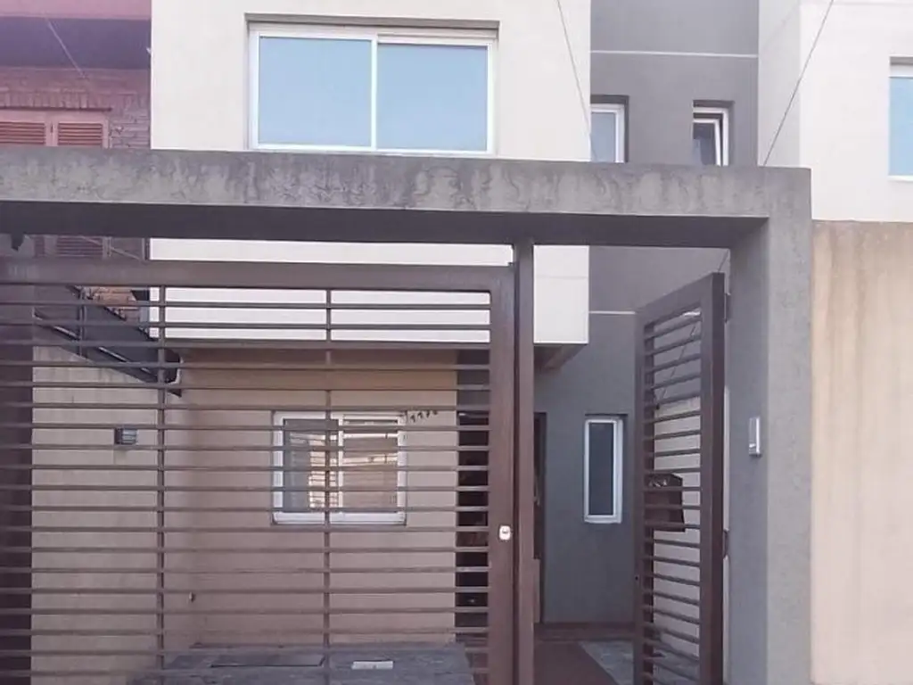 New duplex with patio and grill