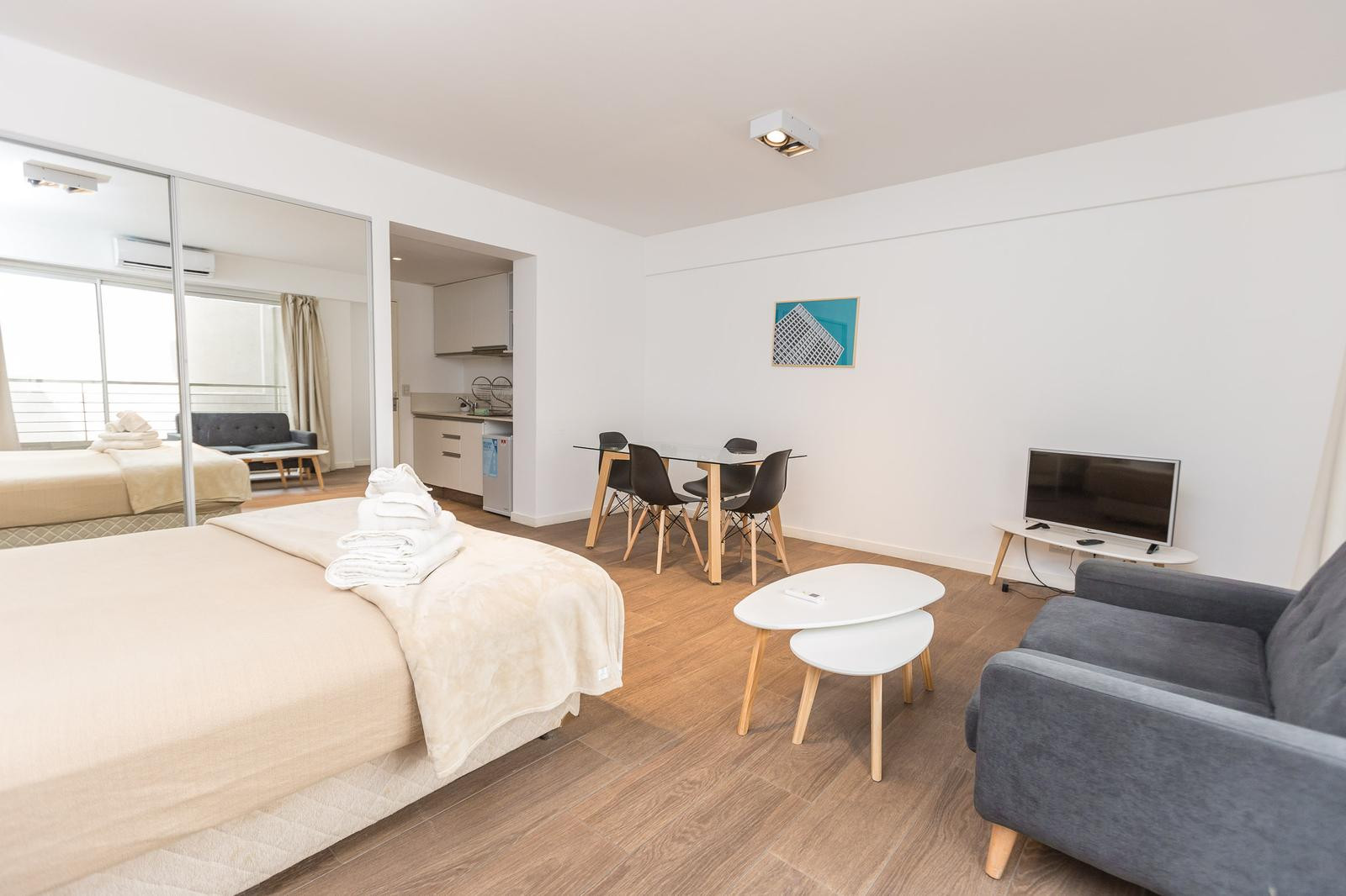 Apartamento de dois ambientes mobiliado em Colegiales