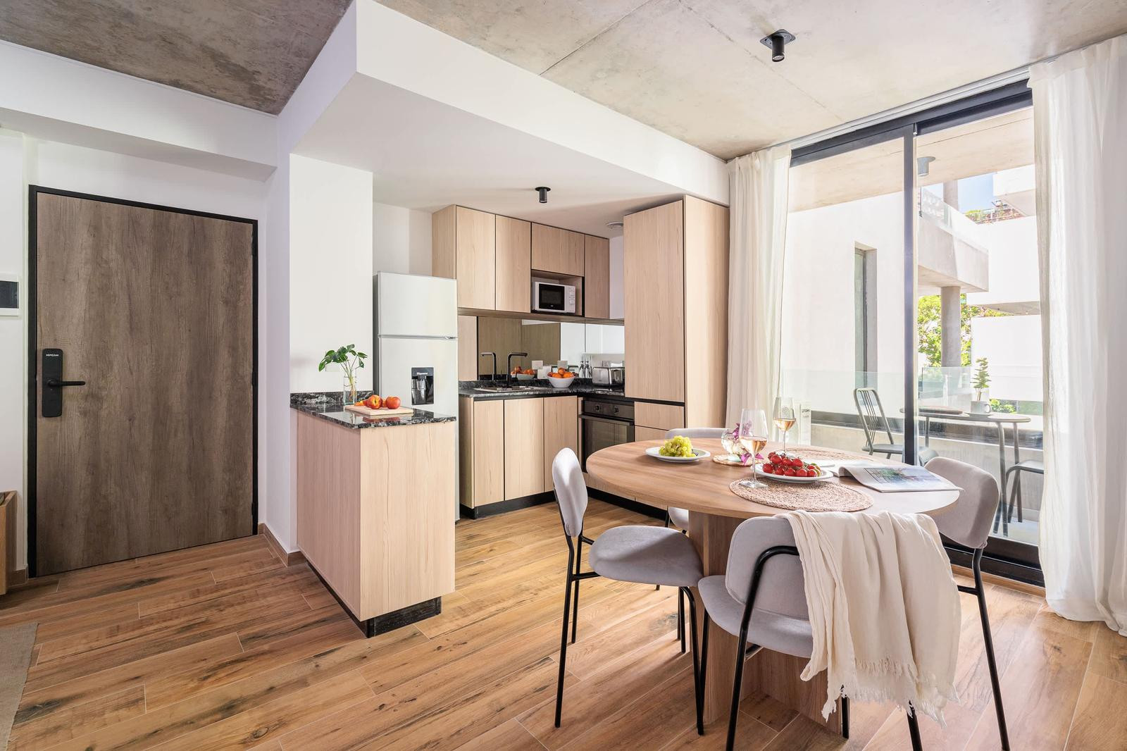 Apartamento monoambiente com varanda em Palermo