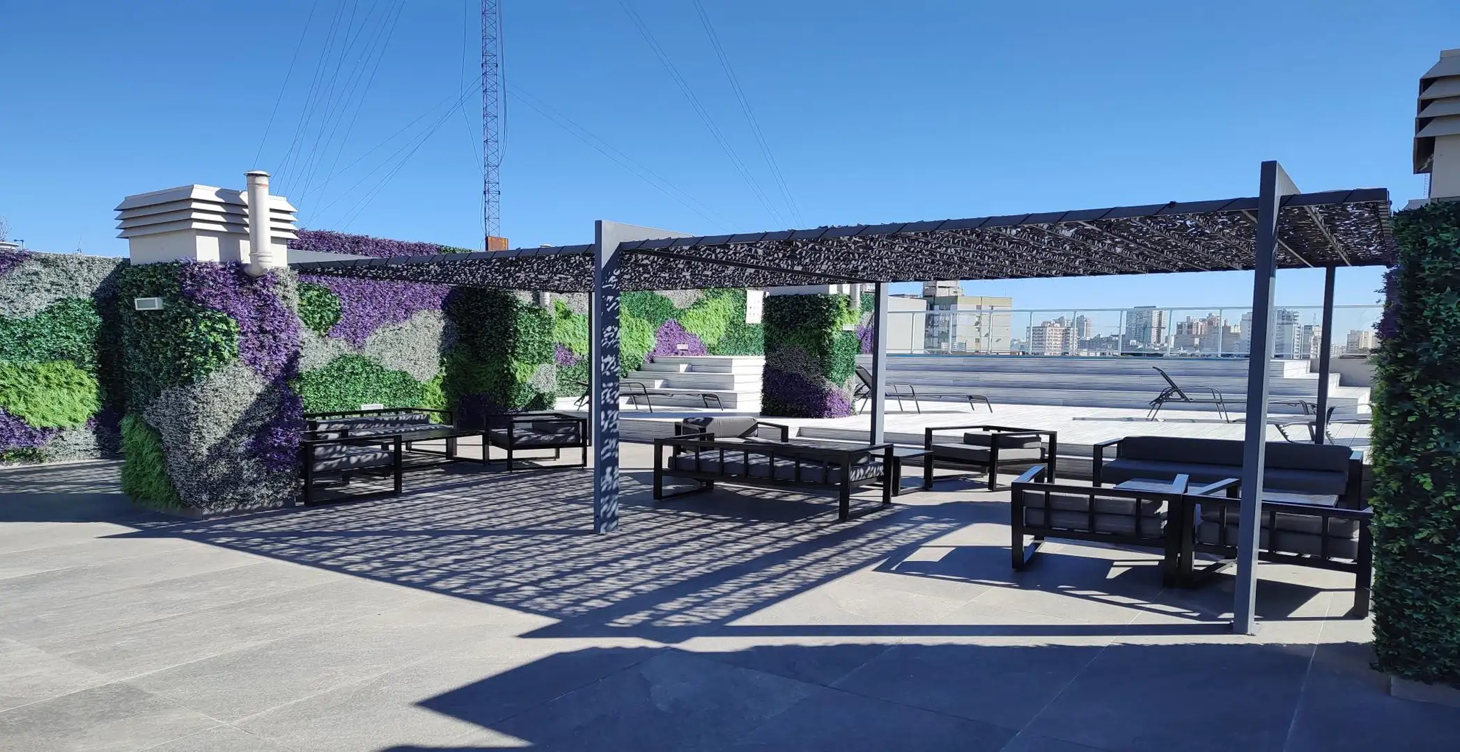 Departamento monoambiente con balcón y pileta en Almagro