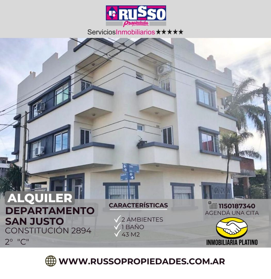 Two-room apartment in San Justo, La Matanza