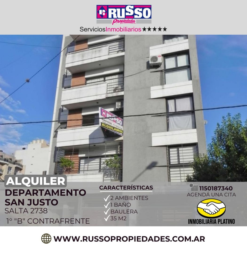 Departamento de 2 ambientes en San Justo, La Matanza