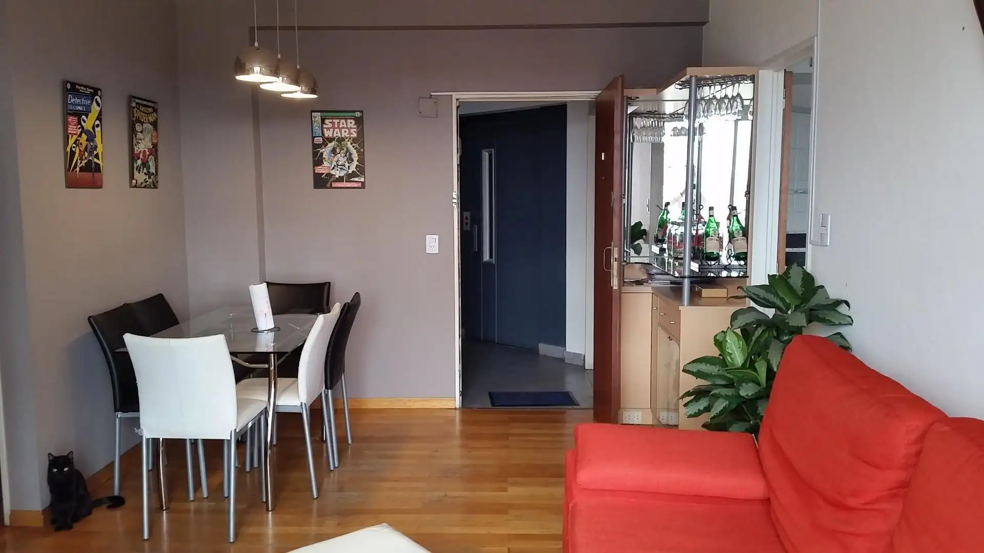 В двухкомнатной квартире-апартаментах с мебелью в Villa Crespo