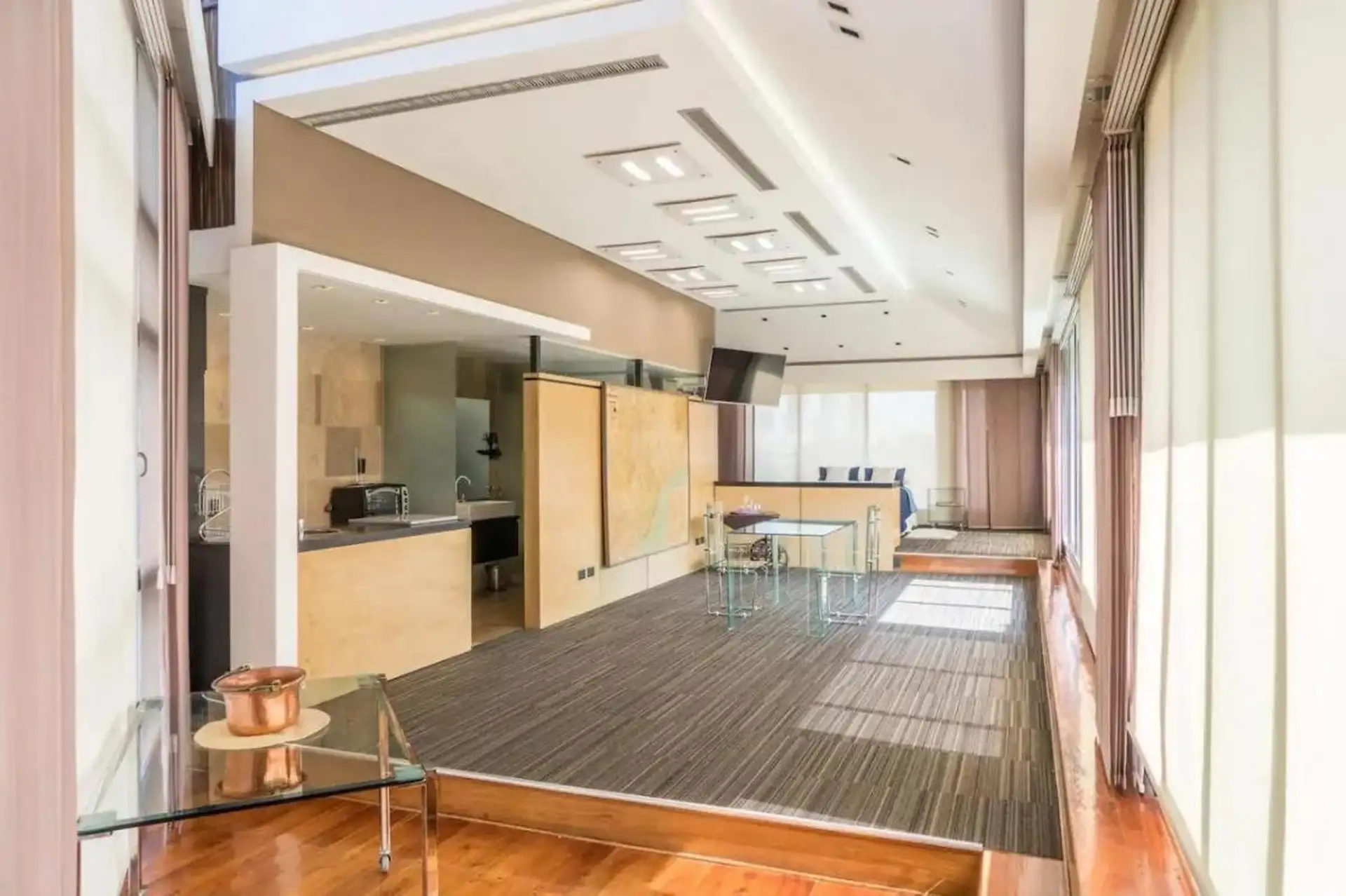 Loft mobiliado de 1 quarto com terraço panorâmico em Puerto Madero