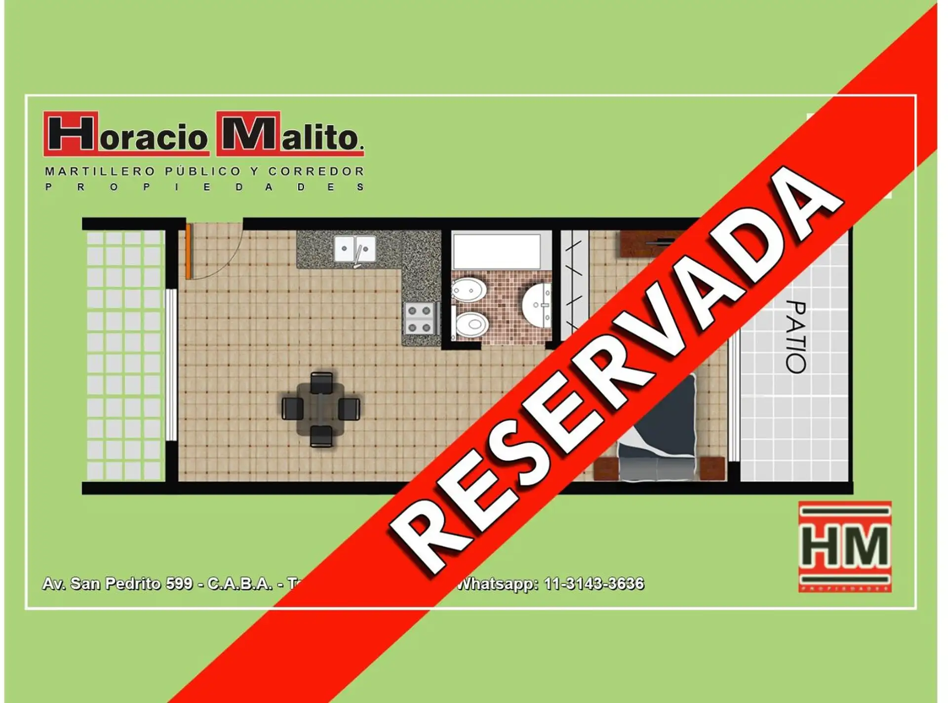 Two-room ground-floor or upper PH with private entrance in Parque Avellaneda