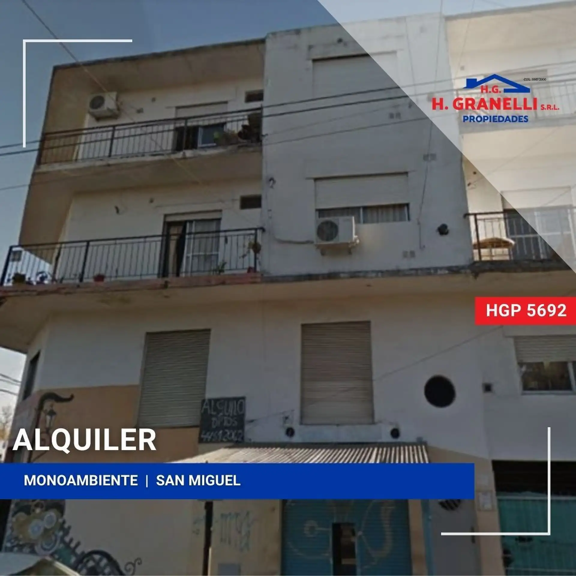 Departamento de 2 ambientes con balcón en San Miguel