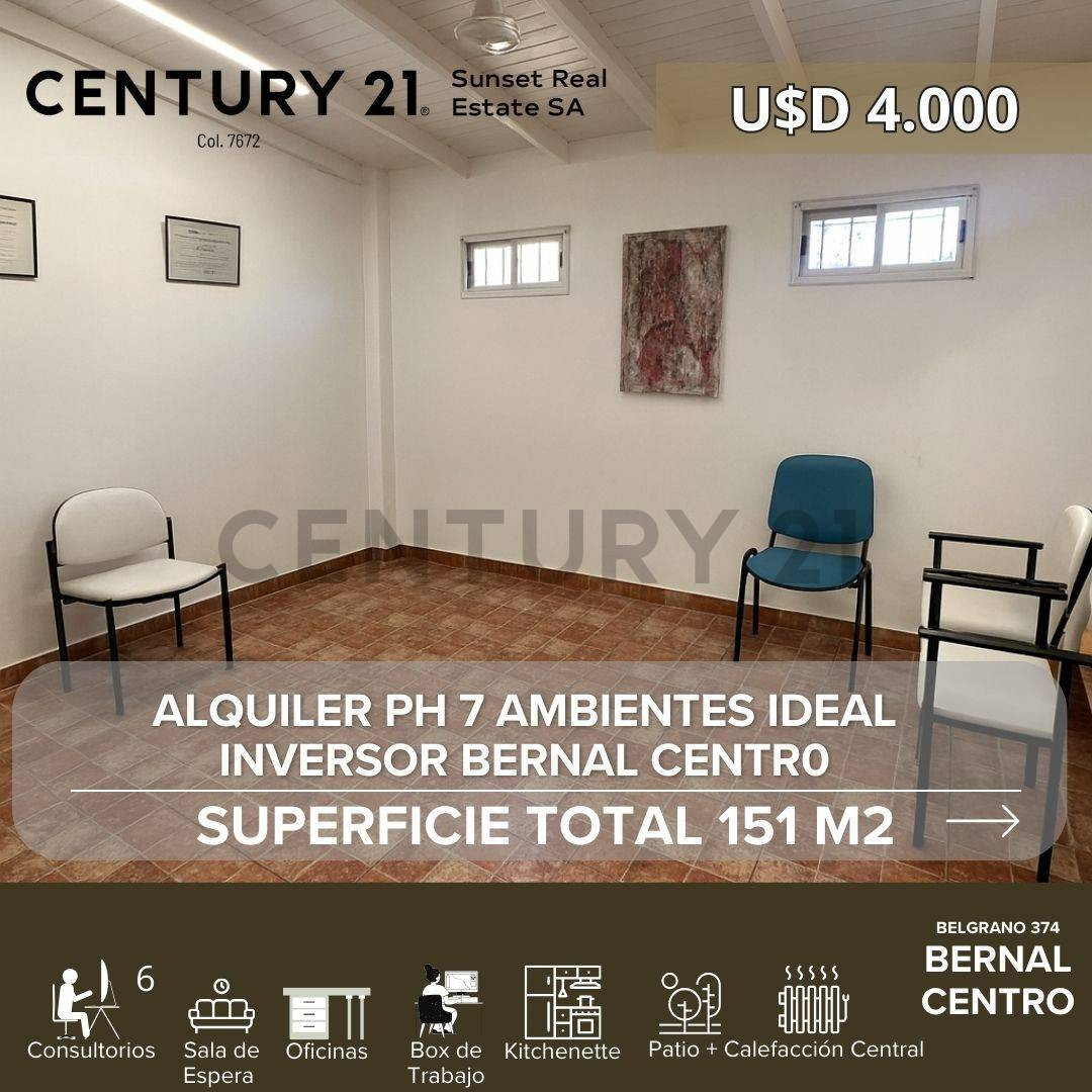 Коммерческий PH с 6 спальнями в Bernal, Quilmes