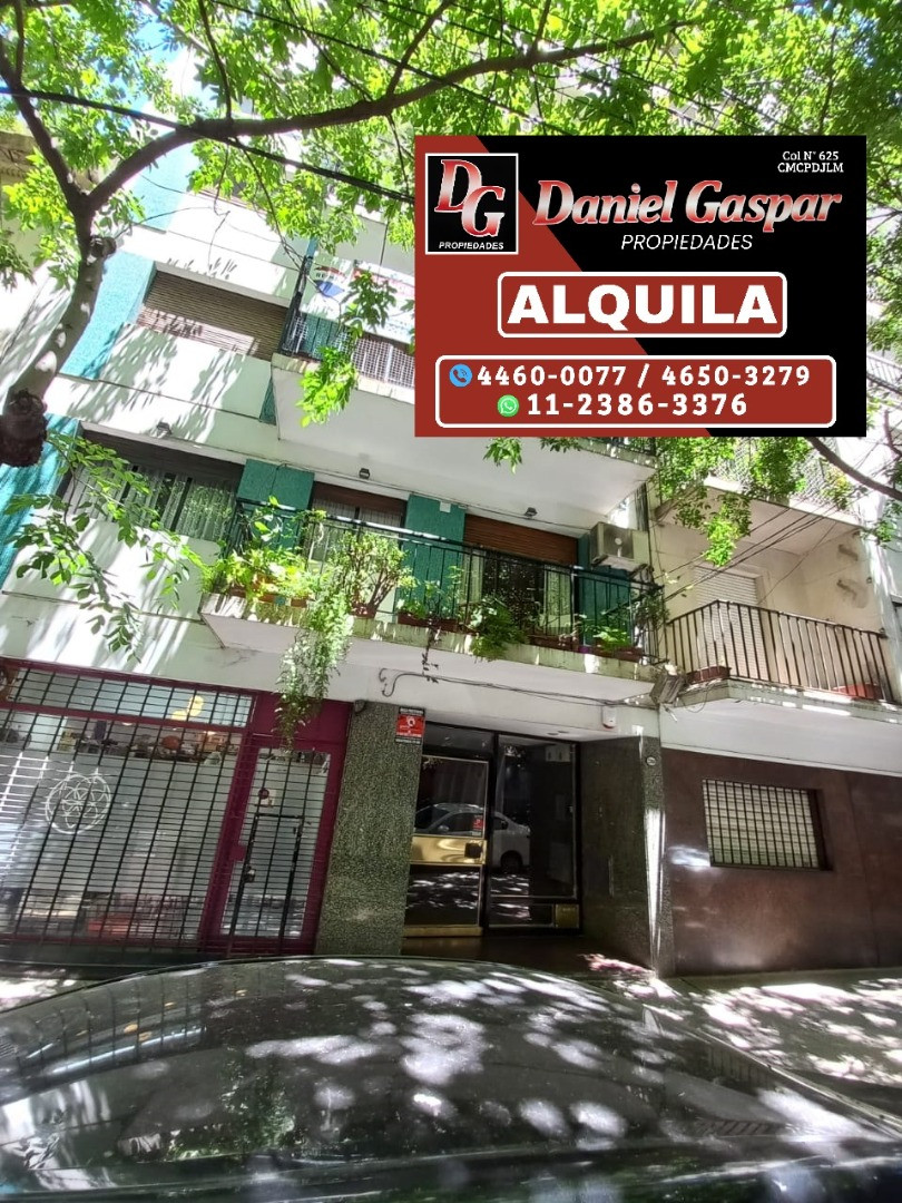 Apartamento de dois ambientes com 1 quarto para alugar em Recoleta