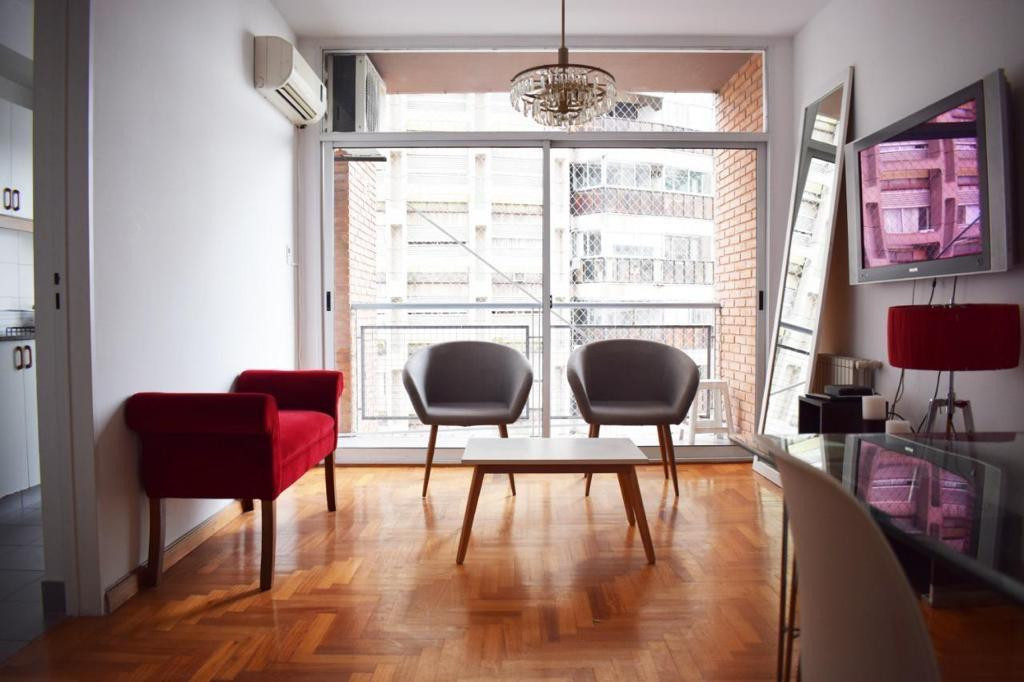 Apartamento mobiliado de 1 quarto para aluguel temporário em Palermo