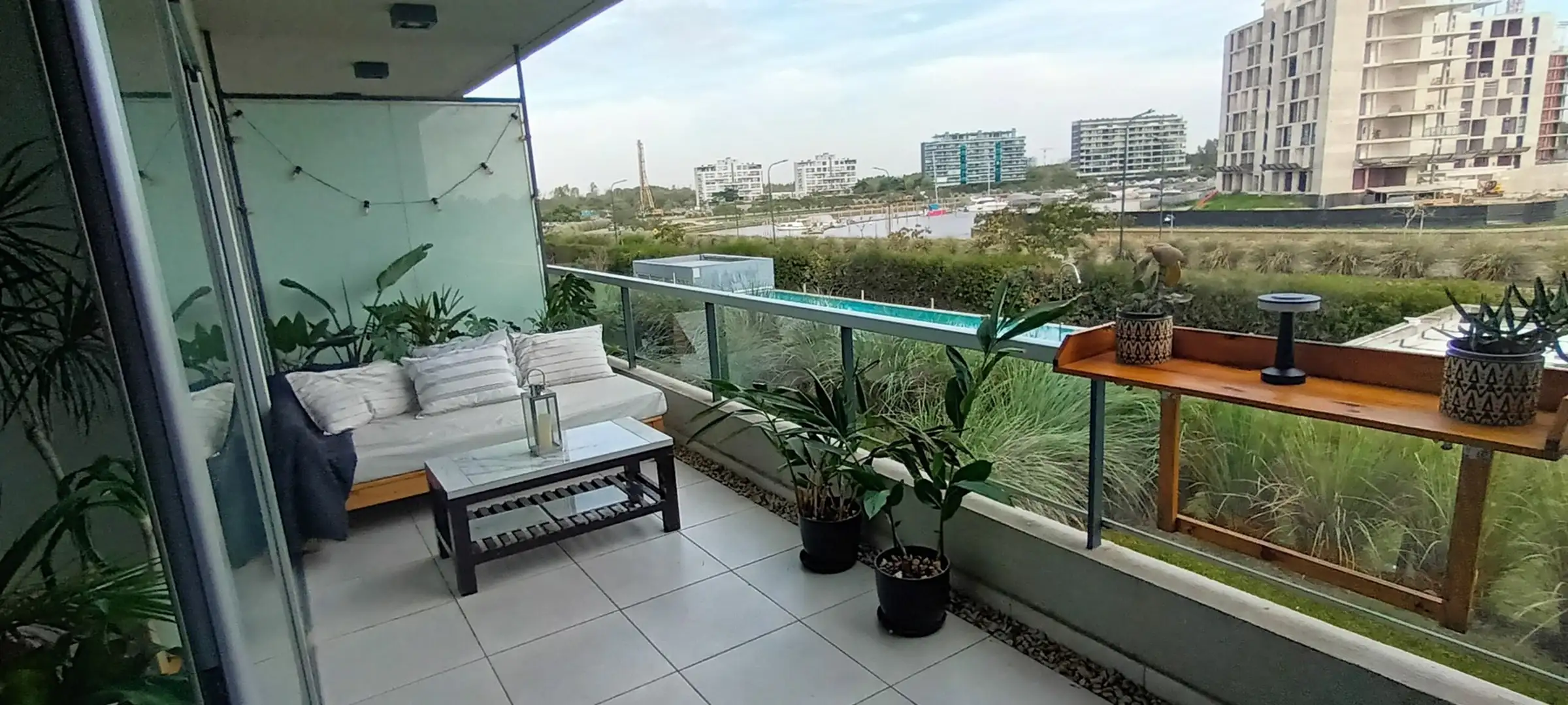 Departamento amoblado de 2 ambientes en Tigre con balcón y vista al Río