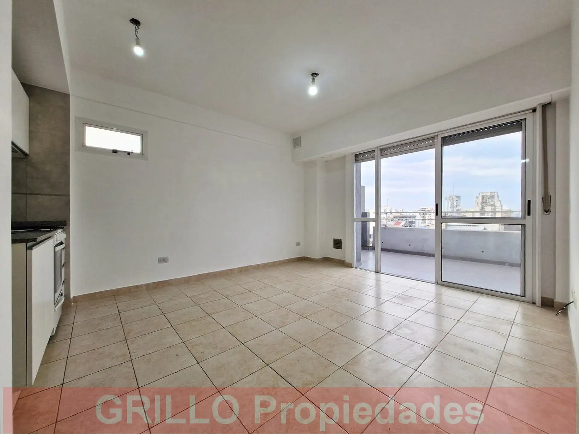 Departamento monoambiente de 31 m² con balcón aterrazado en Floresta
