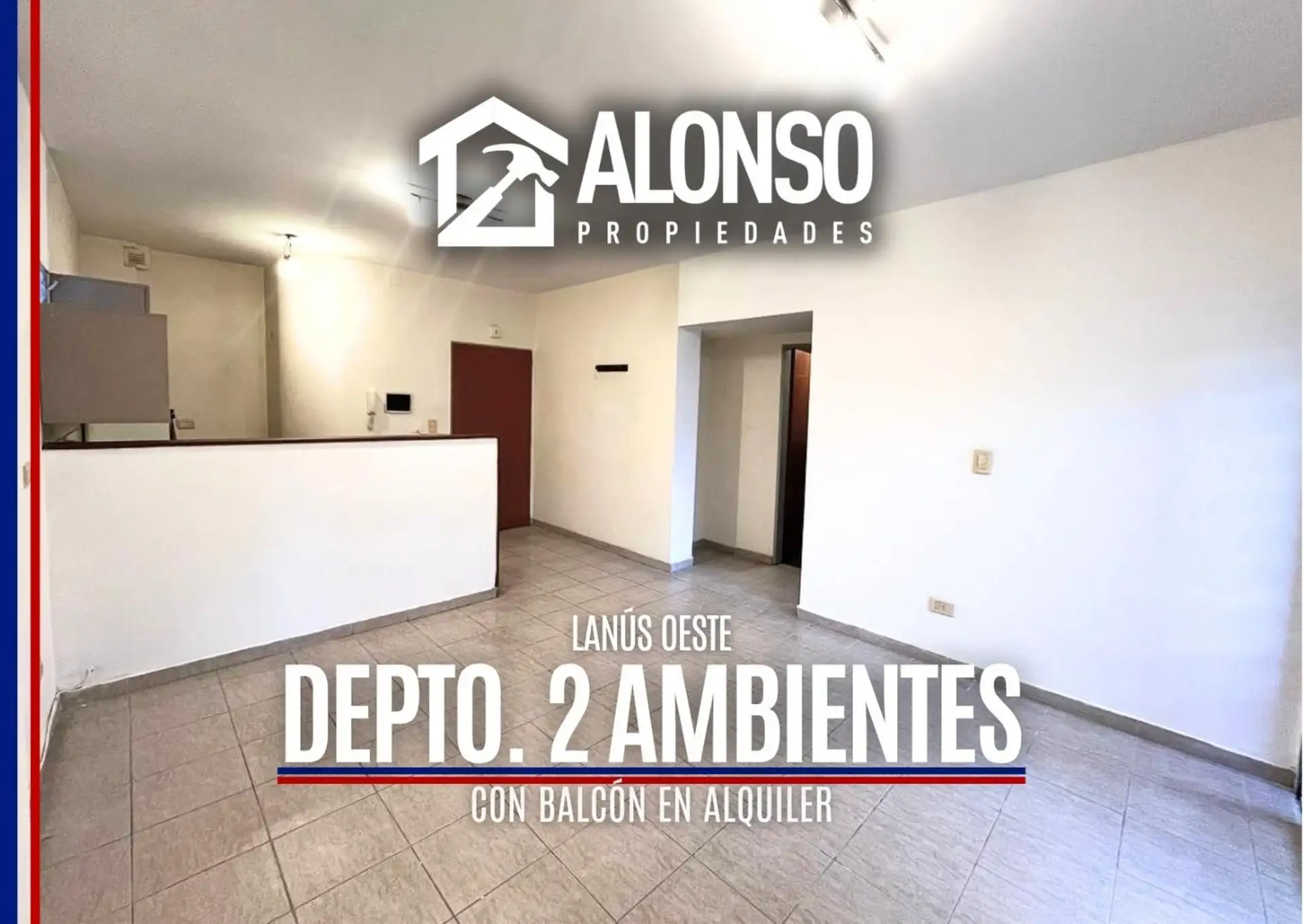 Apartamento de dois ambientes com varanda em Lanús Oeste
