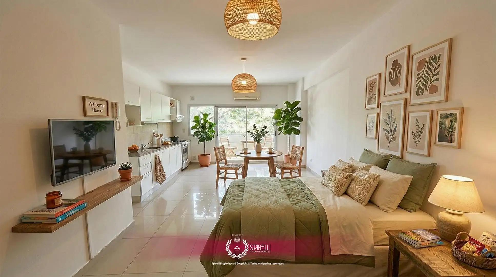 Kitnet novo com varanda em Flores