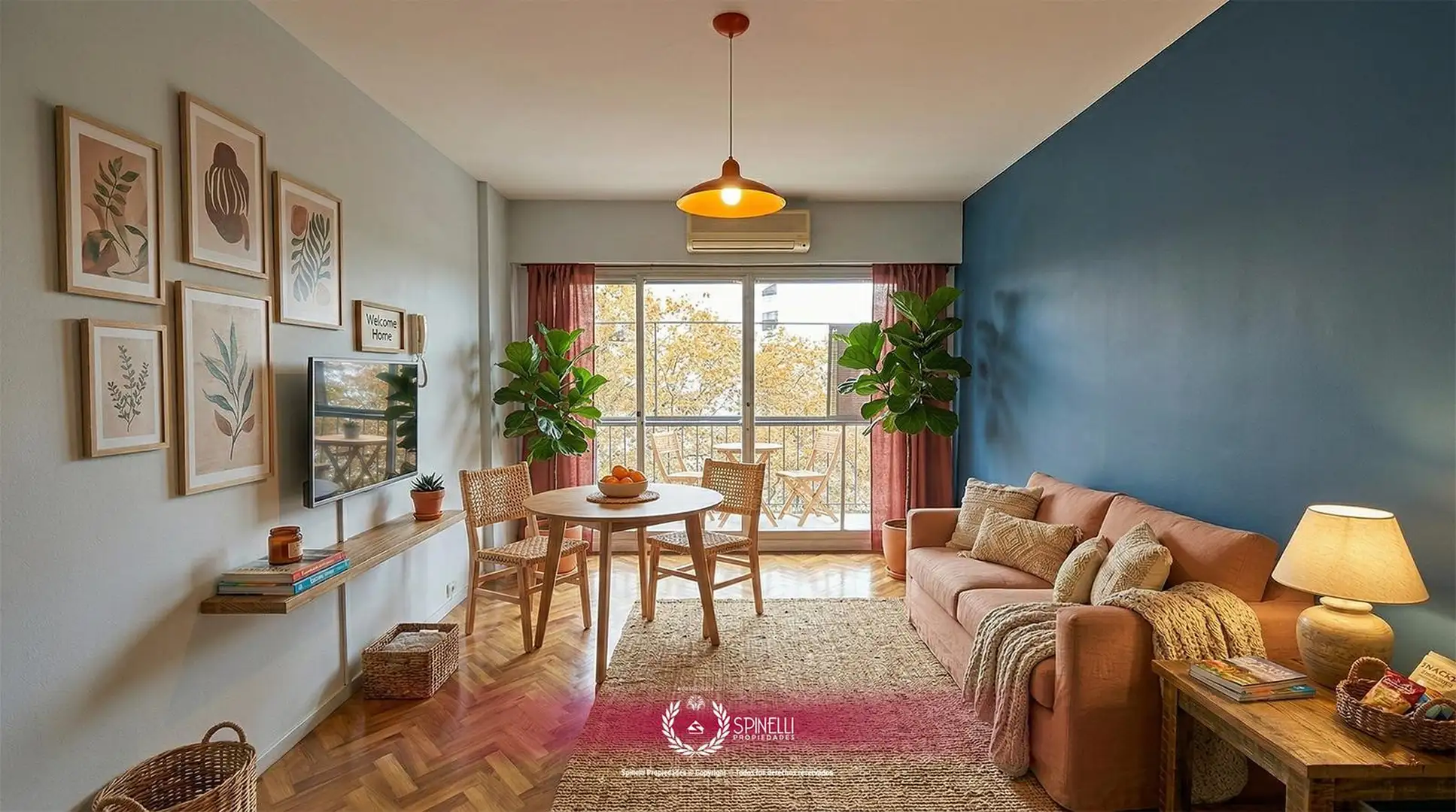 Two-room apartment with front balcony in Boedo