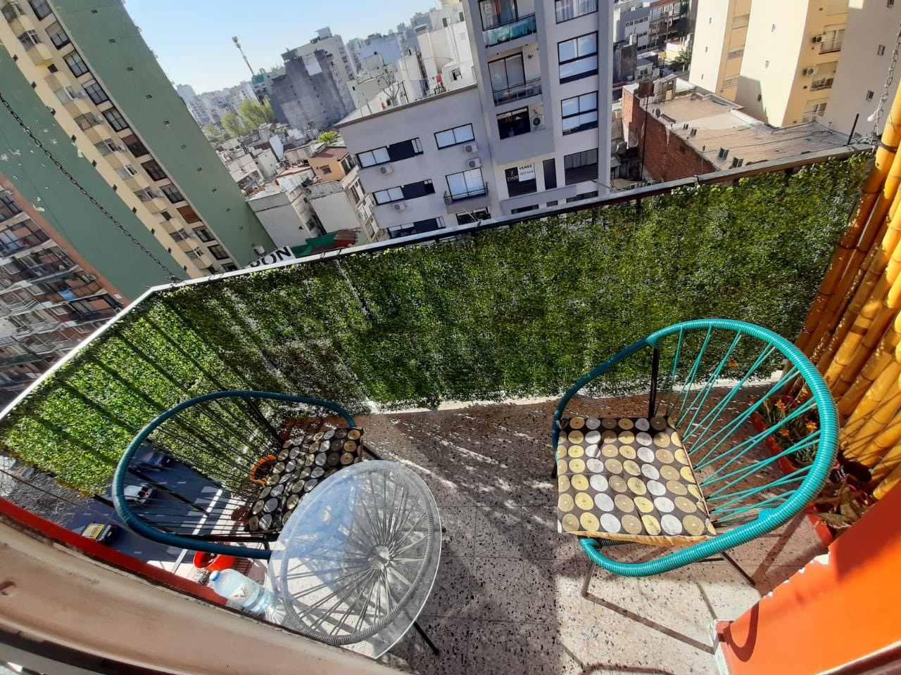 Kitnet de um quarto em Balvanera com varanda