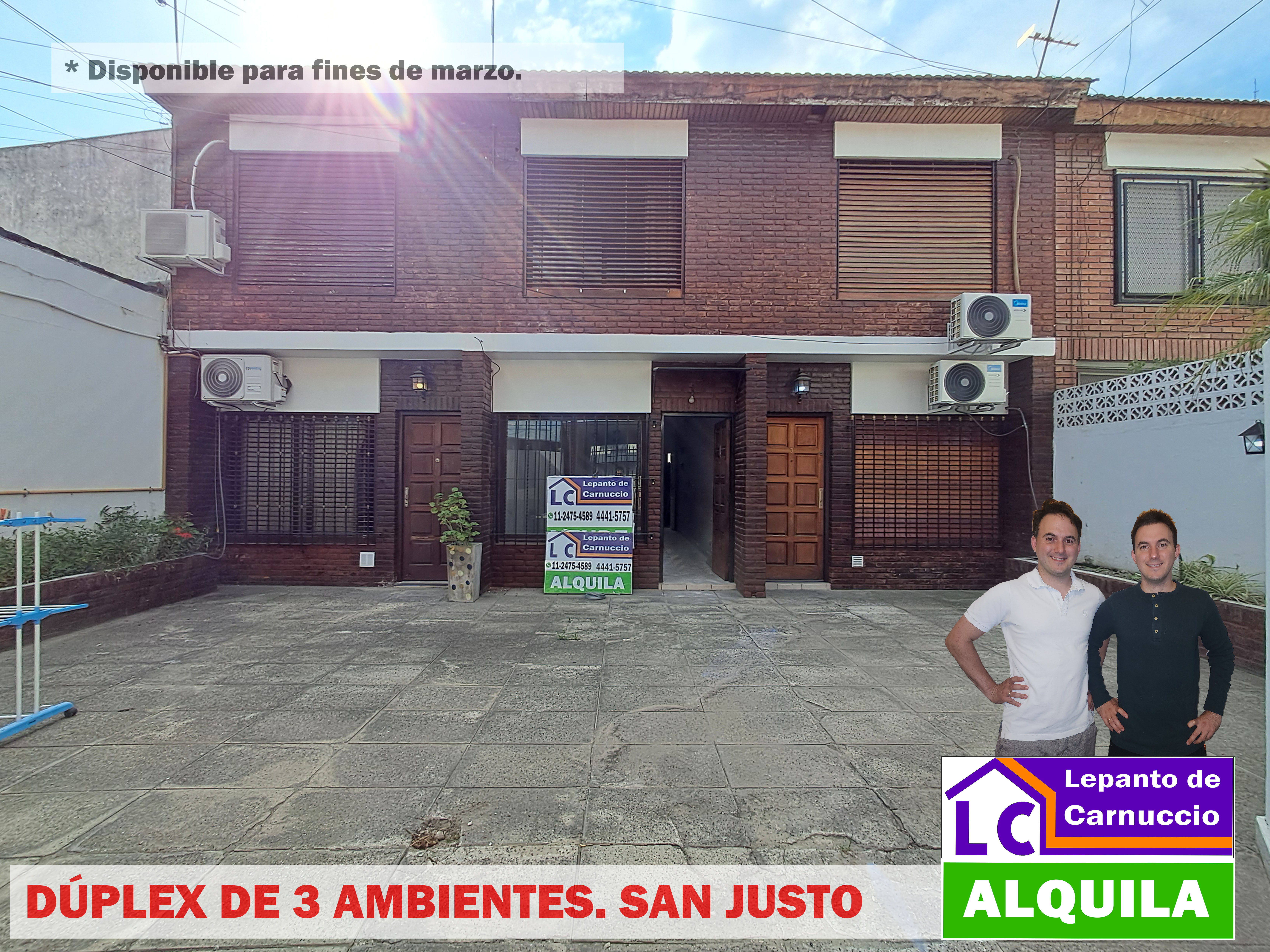 Casa dúplex de 2 quartos para alugar em San Justo, La Matanza