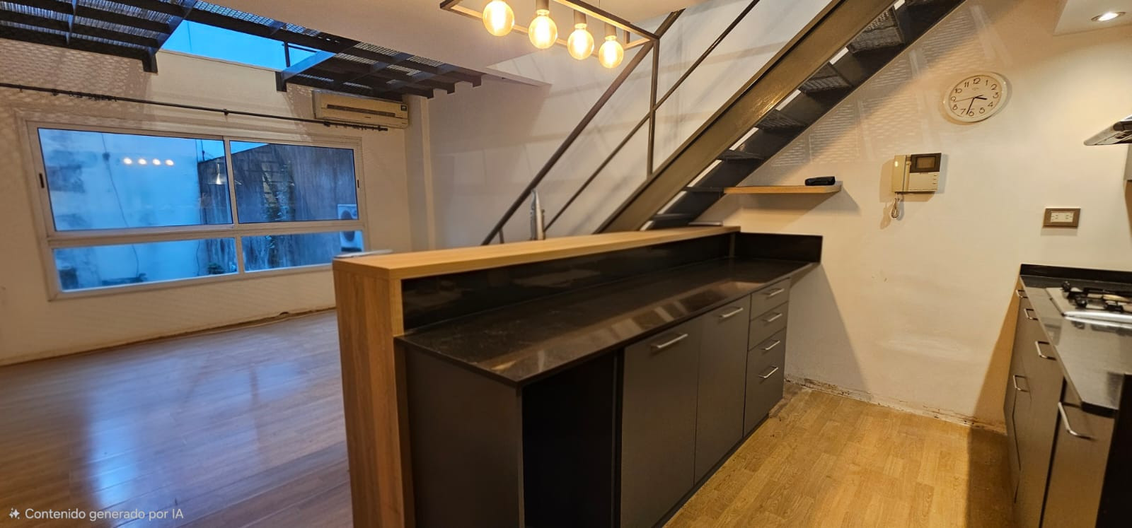 Duplex one-bedroom apartment with parking in Recoleta