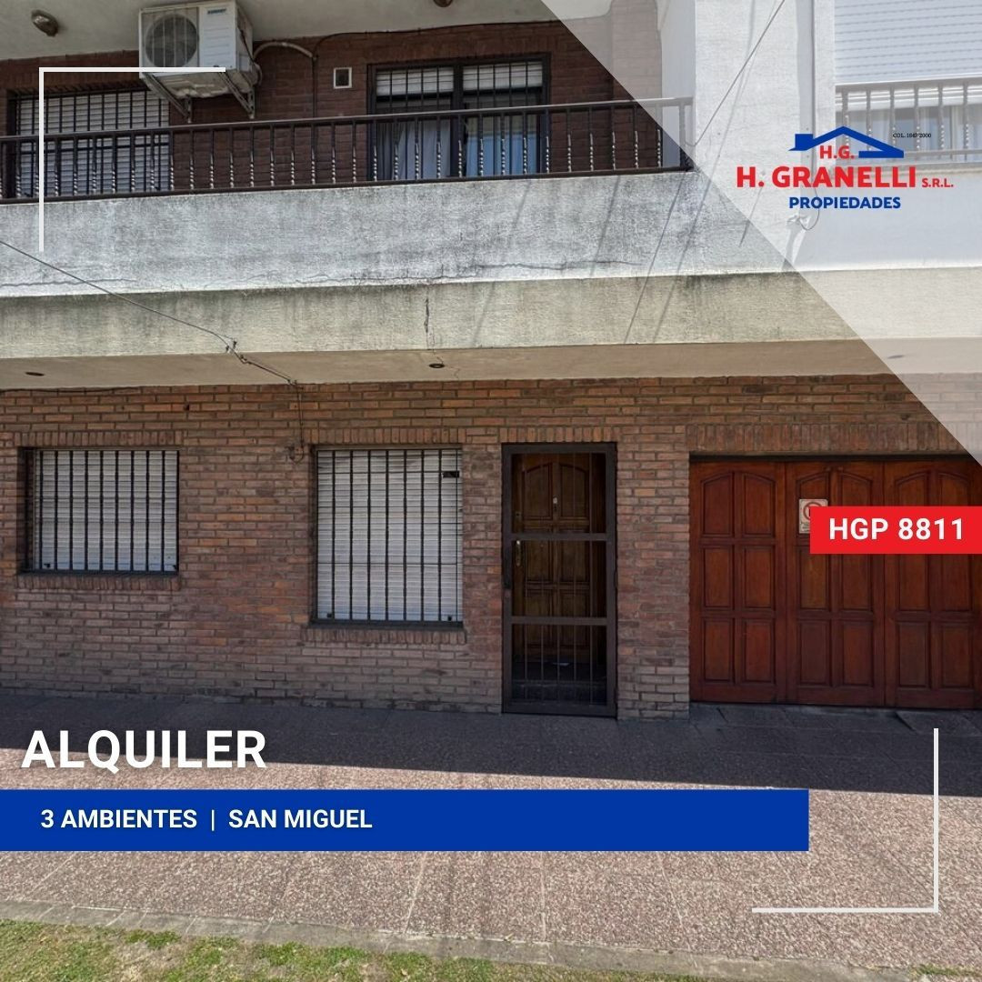 Apartamento de 3 ambientes com 2 dormitórios em San Miguel