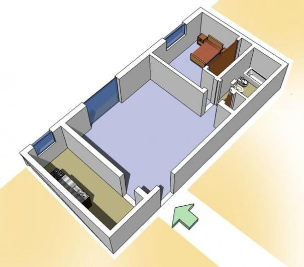 Departamento de 2 ambientes en Villa Crespo