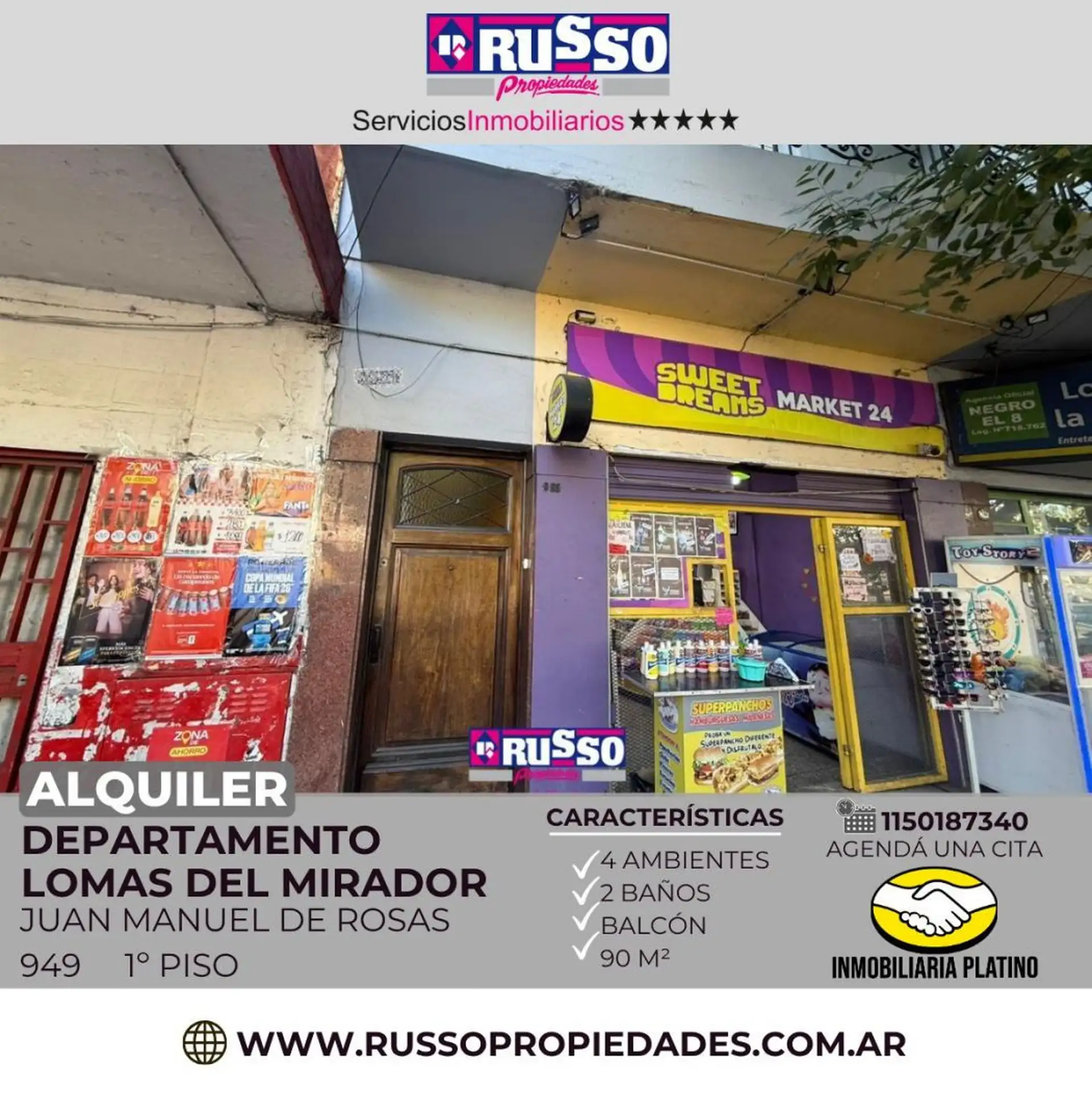 Departamento de 3 dormitorios en Lomas del Mirador