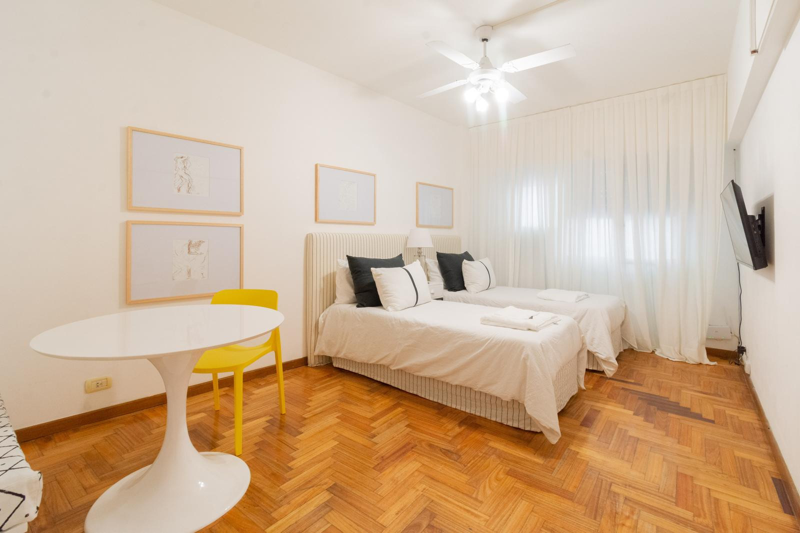 Двухкомнатная квартира с мебелью и частным патио в Palermo