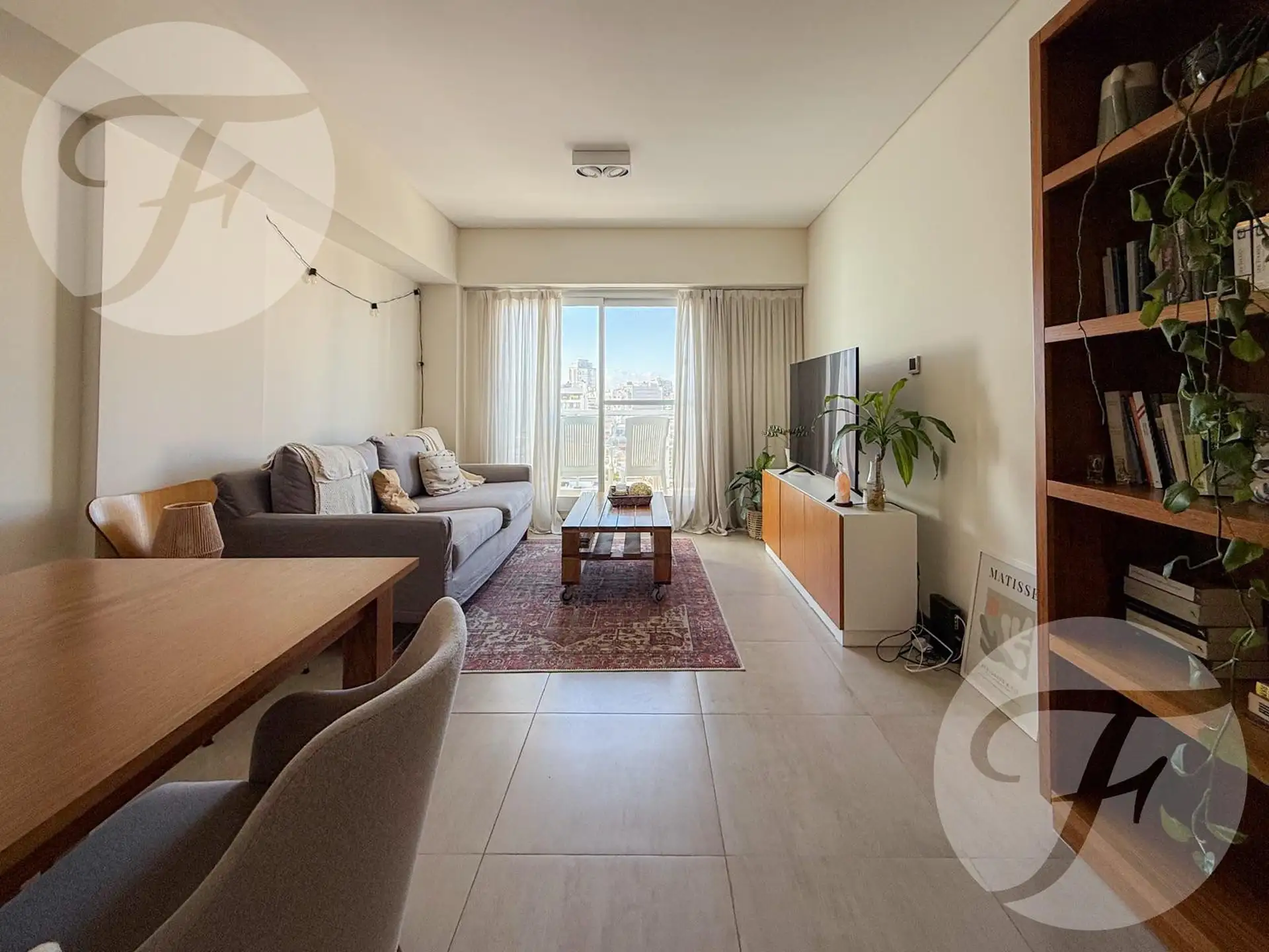Apartamento de 3 ambientes mobiliado em Palermo