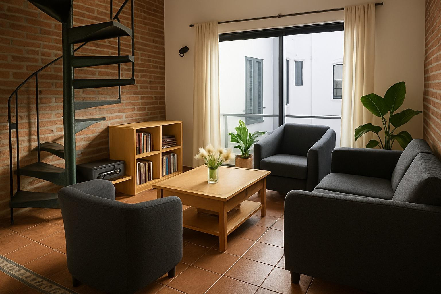 Departamento loft de 2 ambientes con 1 dormitorio en Puerto Madero
