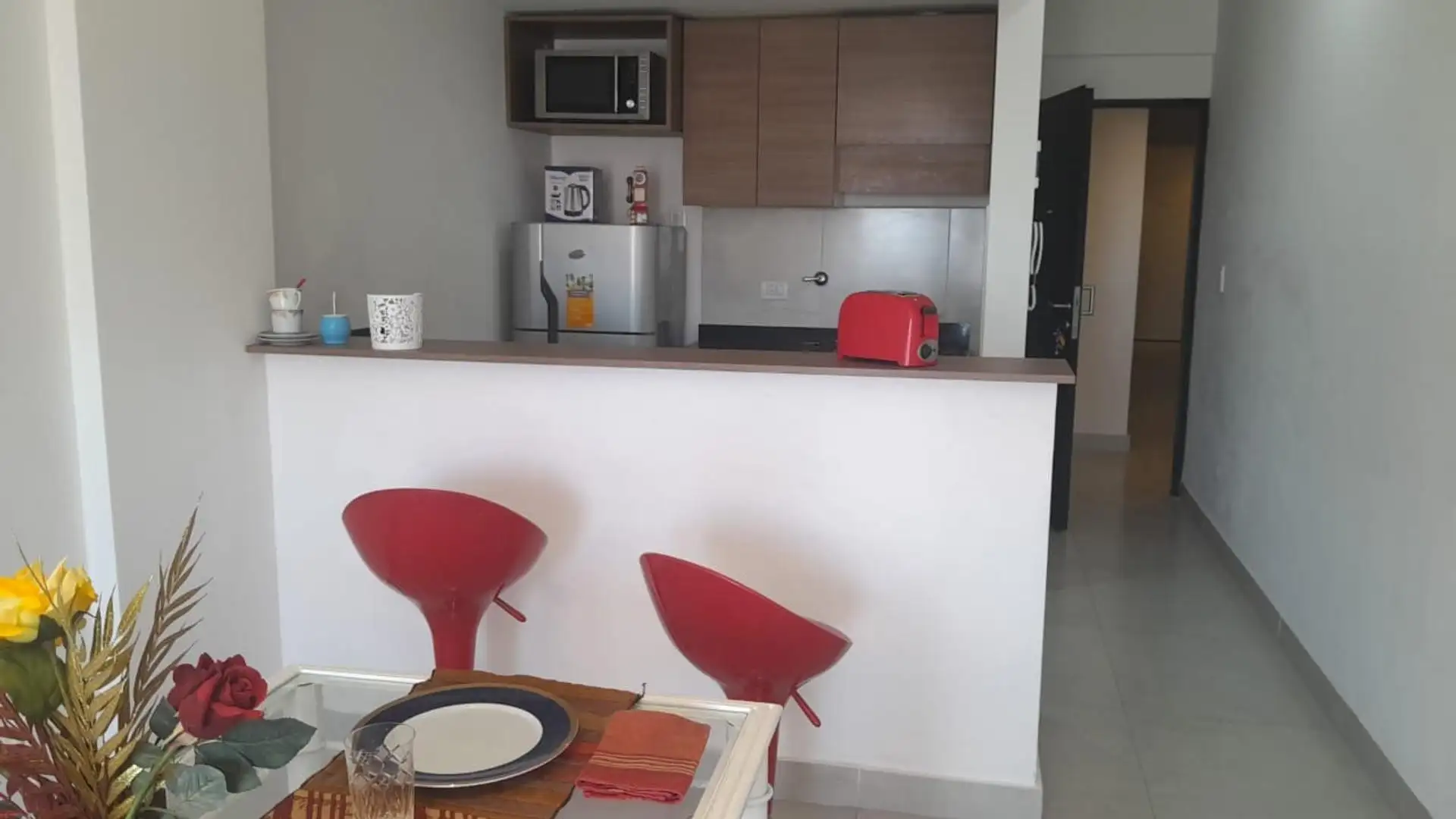 Apartamento de dois ambientes mobiliado em Caseros