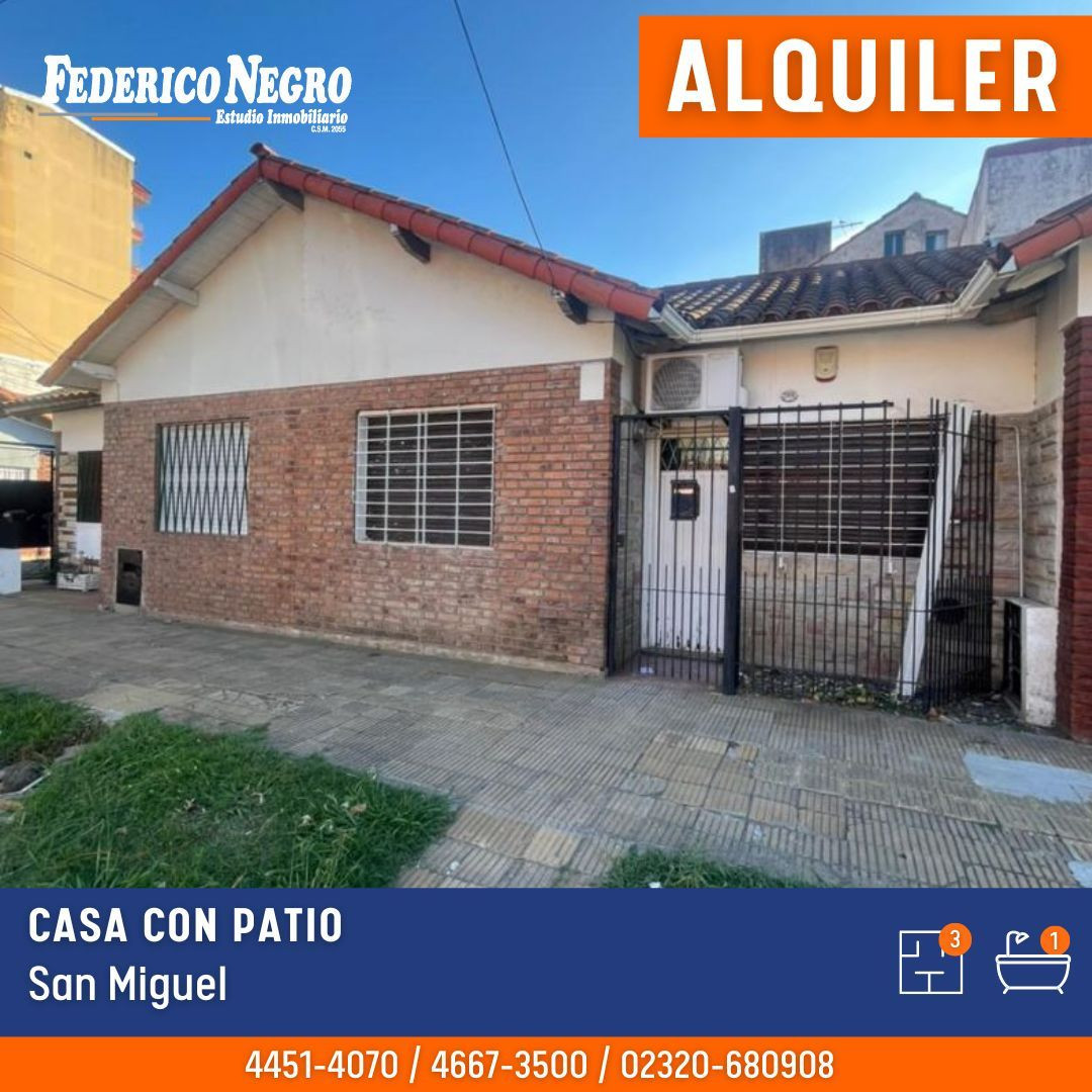 Casa en Alquiler en San Miguel, Partido de San Miguel