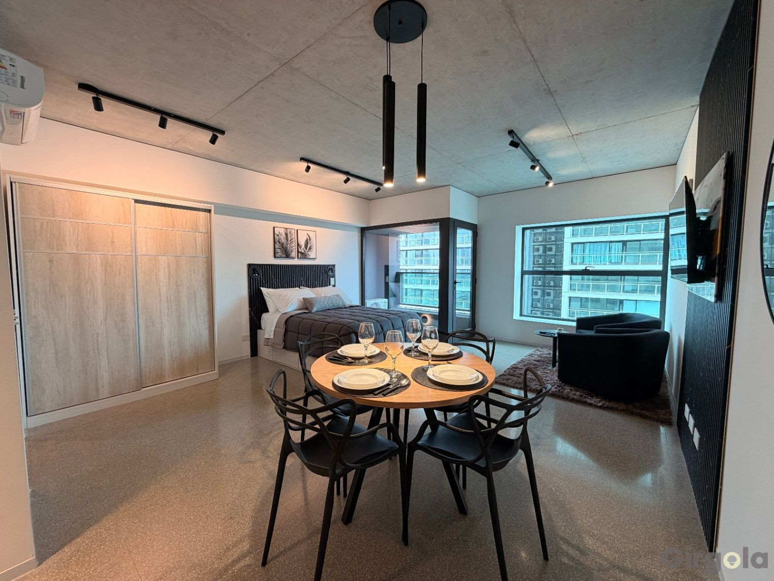 Studio mobiliado novo para aluguel em Puerto Madero