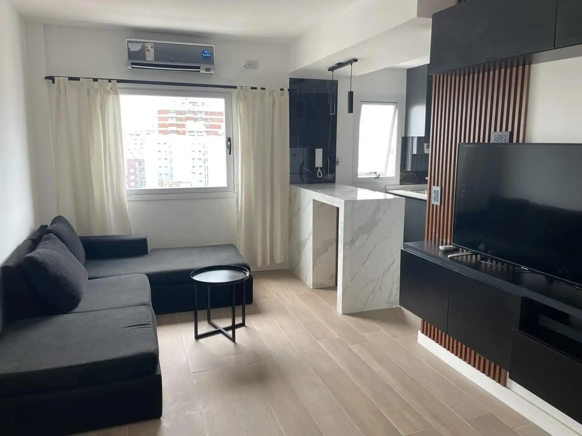 14th floor, furnished, 2 bedrooms