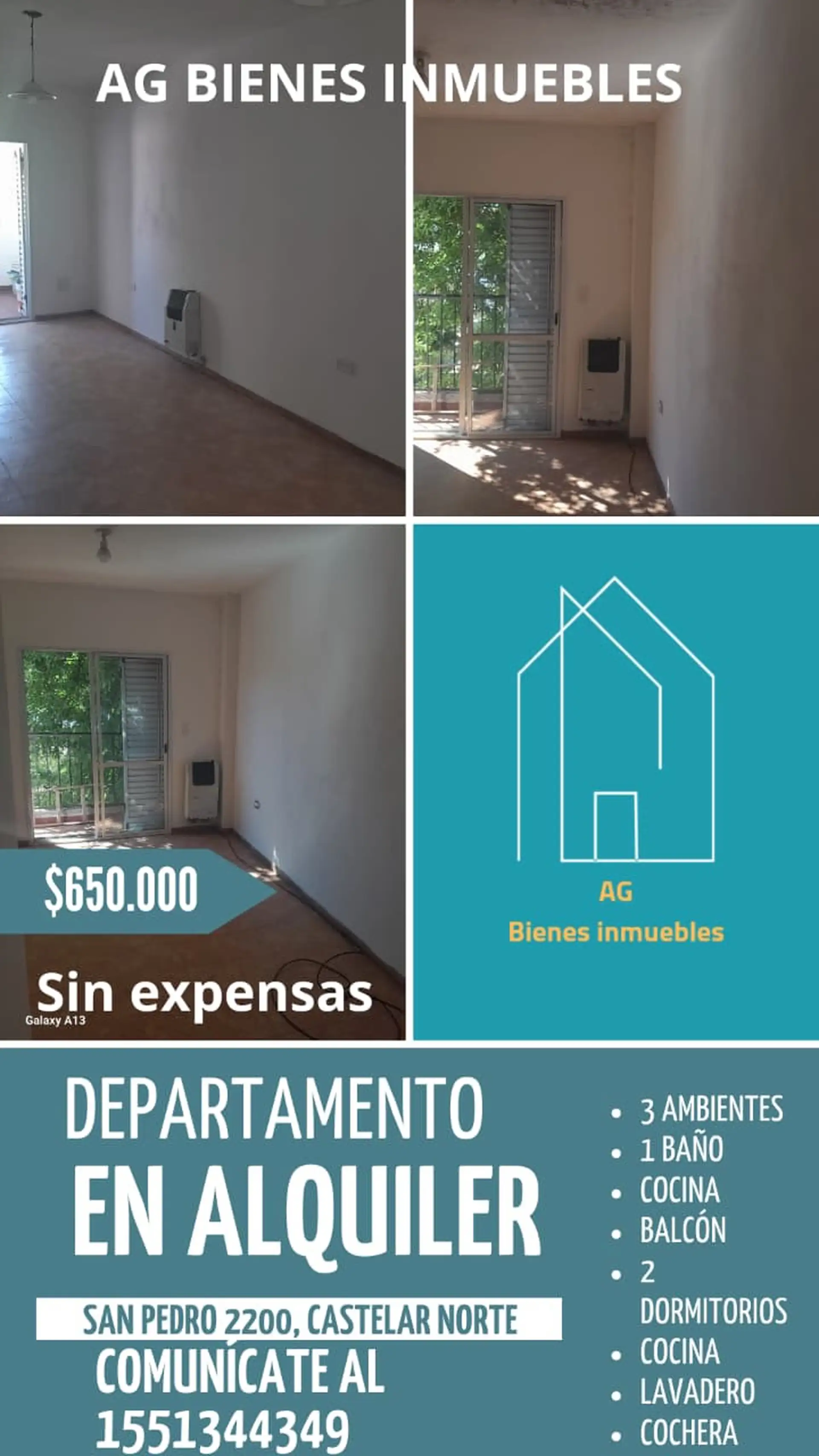 PH de 3 ambientes con 2 dormitorios en Castelar Norte