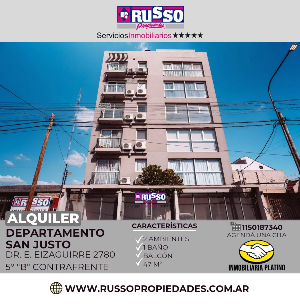 Two-room apartment in San Justo, La Matanza