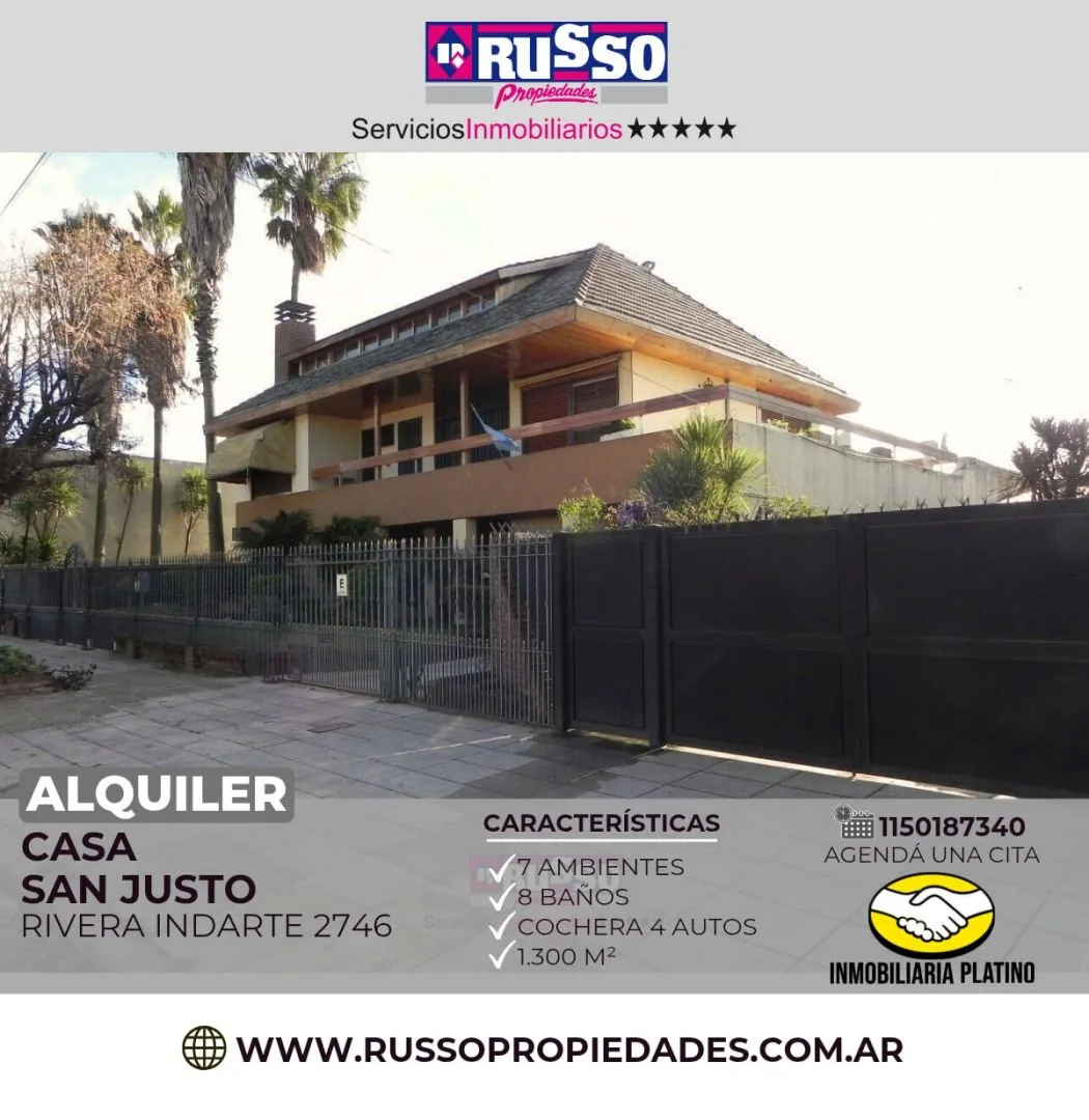 Casa de 6 dormitorios en San Justo, La Matanza