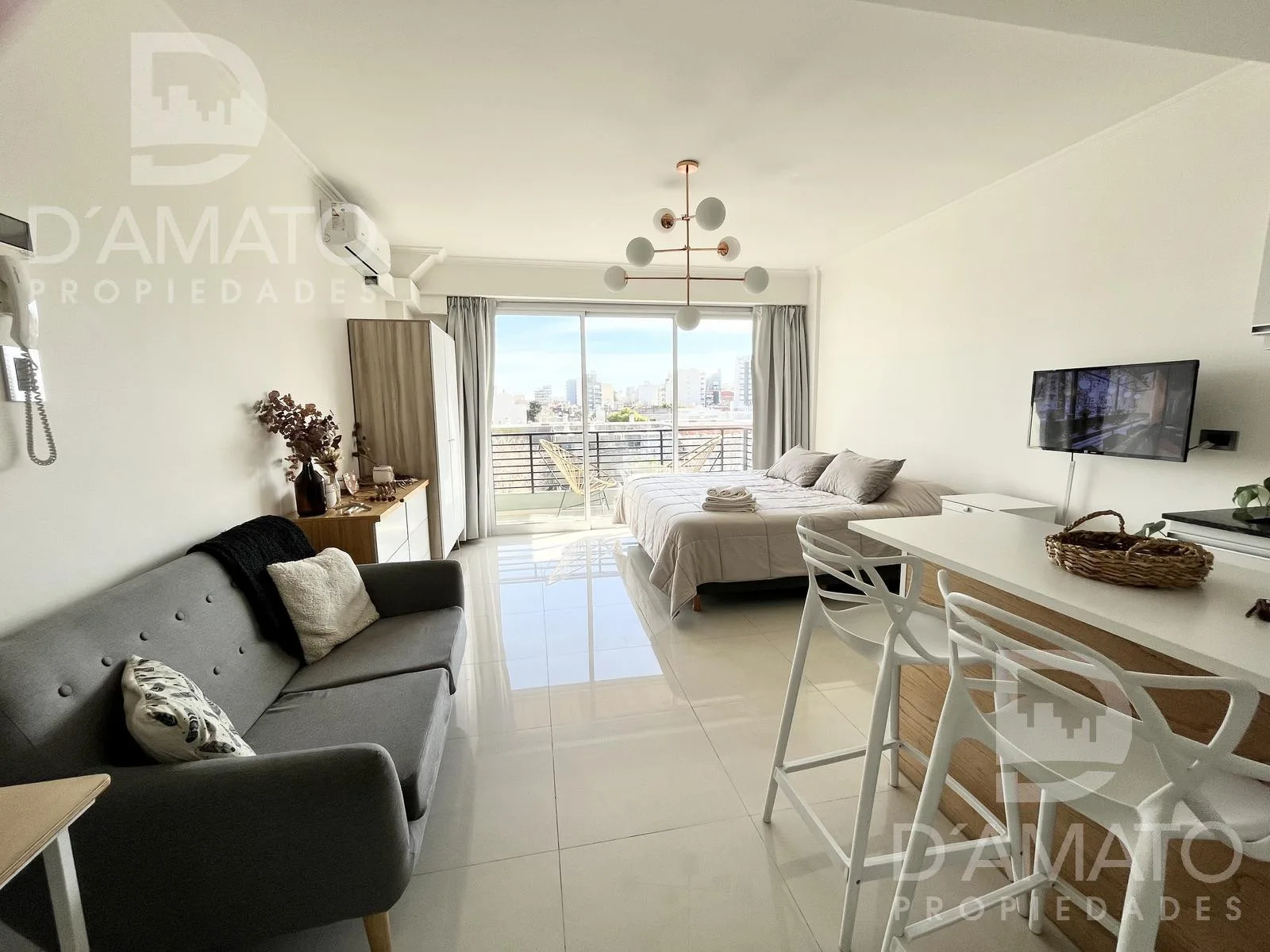 Apartamento tipo kitnet mobiliado em Monte Castro