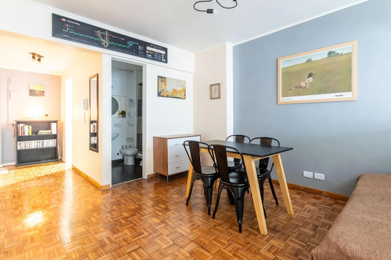 Furnished studio apartment in San Nicolás