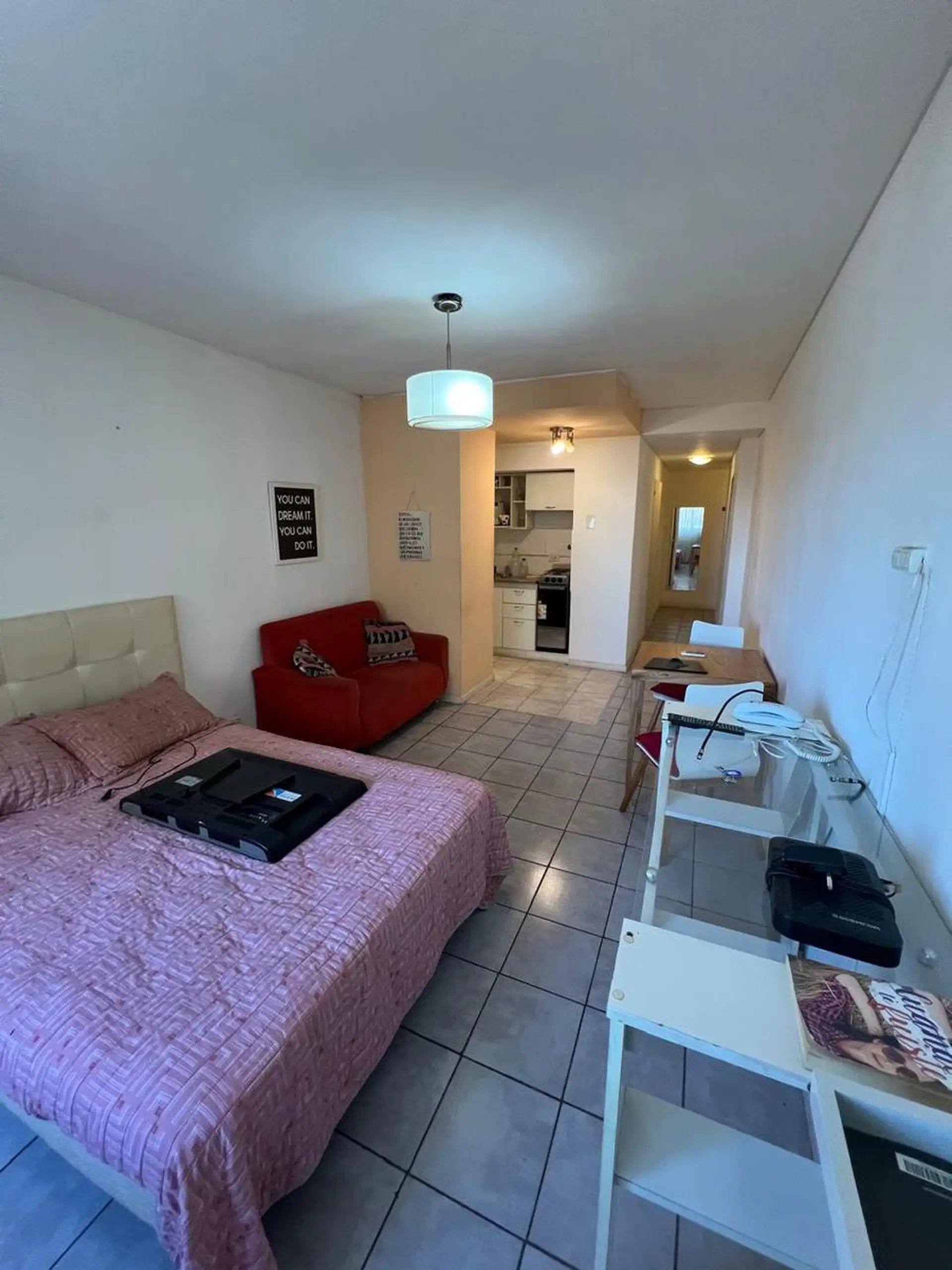 Departamento monoambiente amoblado en Retiro sobre Av. Libertador