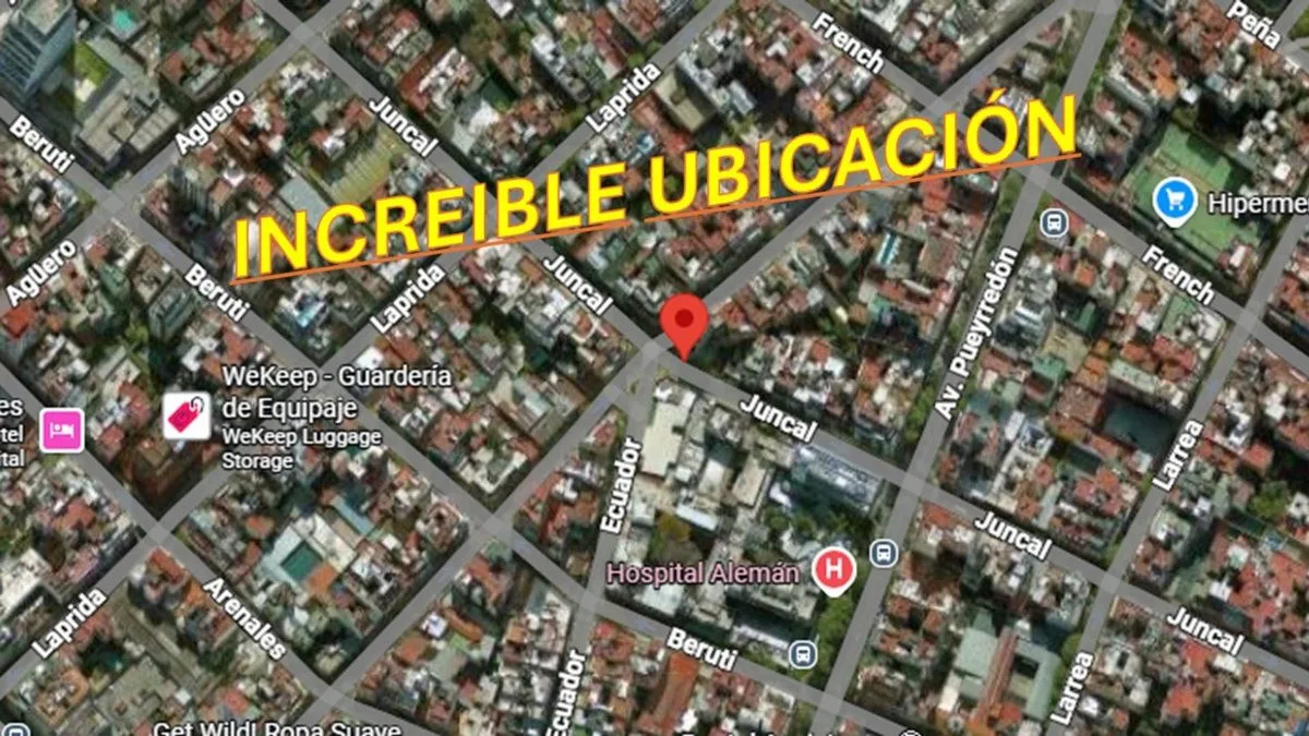 Apartment in Recoleta near Juncal Avenue (studio, 25 m²)