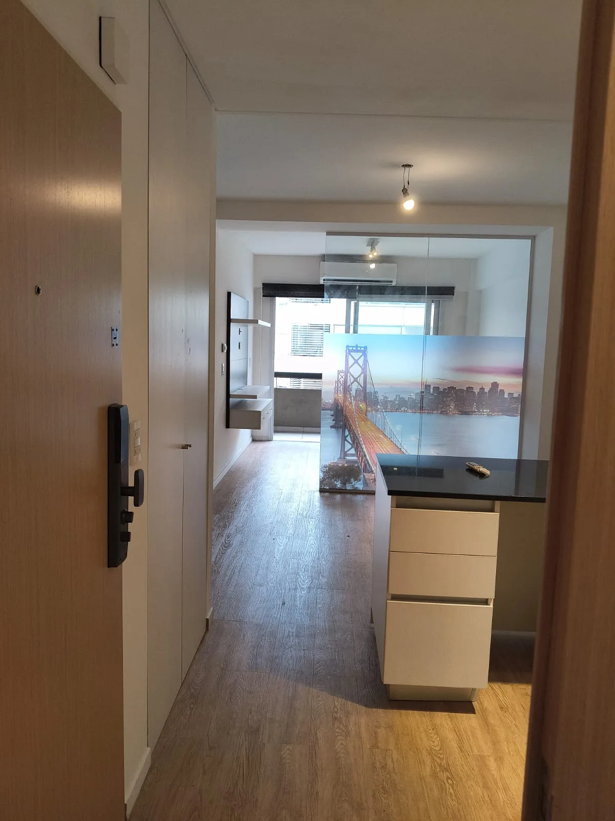 Departamento monoambiente dividido en Belgrano con cochera