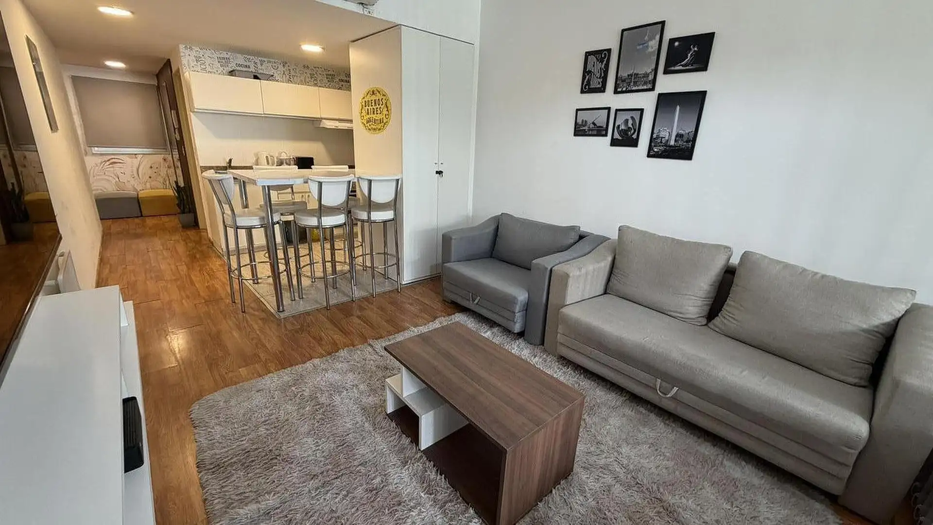 Dois quartos mobiliado em San Telmo