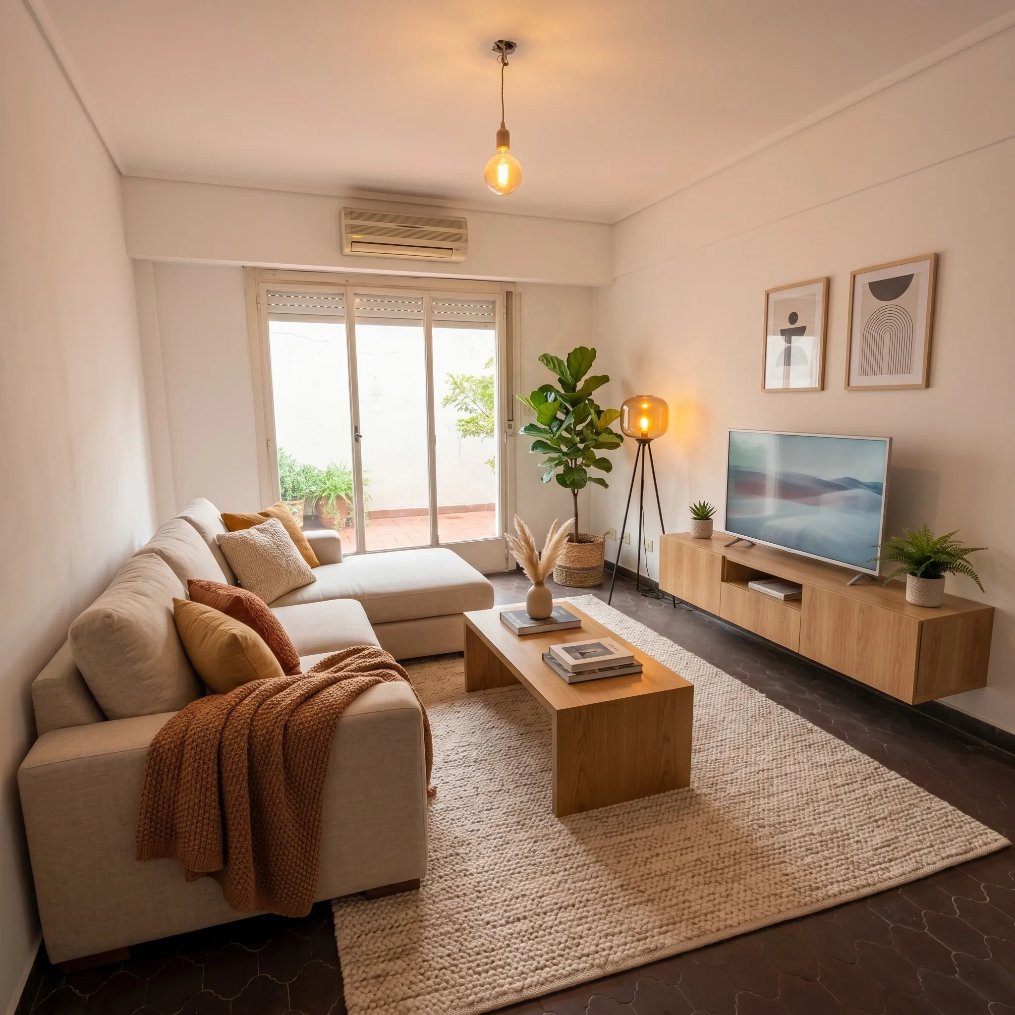 Three-room ground-floor apartment with private patio in Buenos Aires