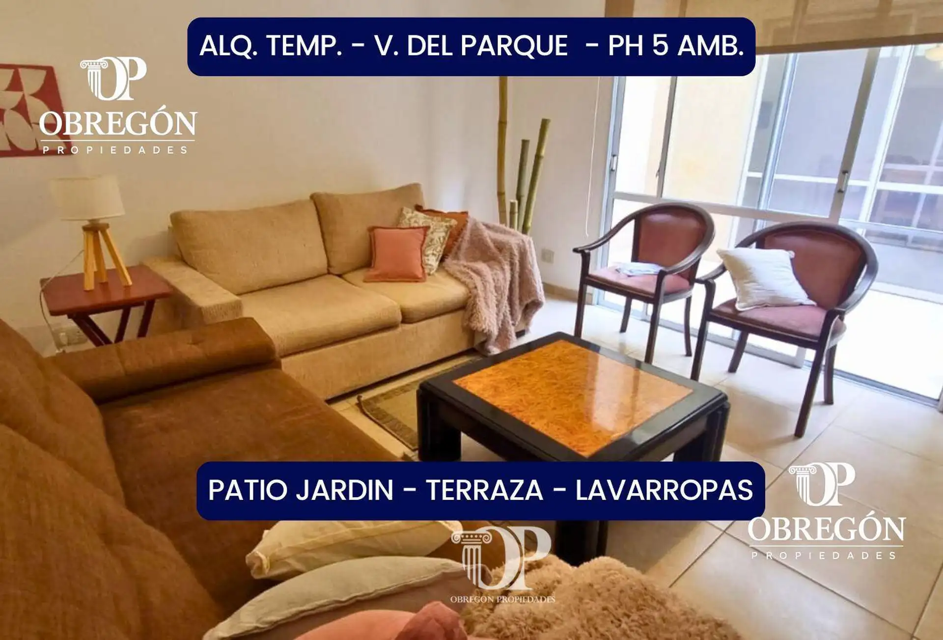 С меблированной квартирой PH с 3 спальнями в Villa del Parque