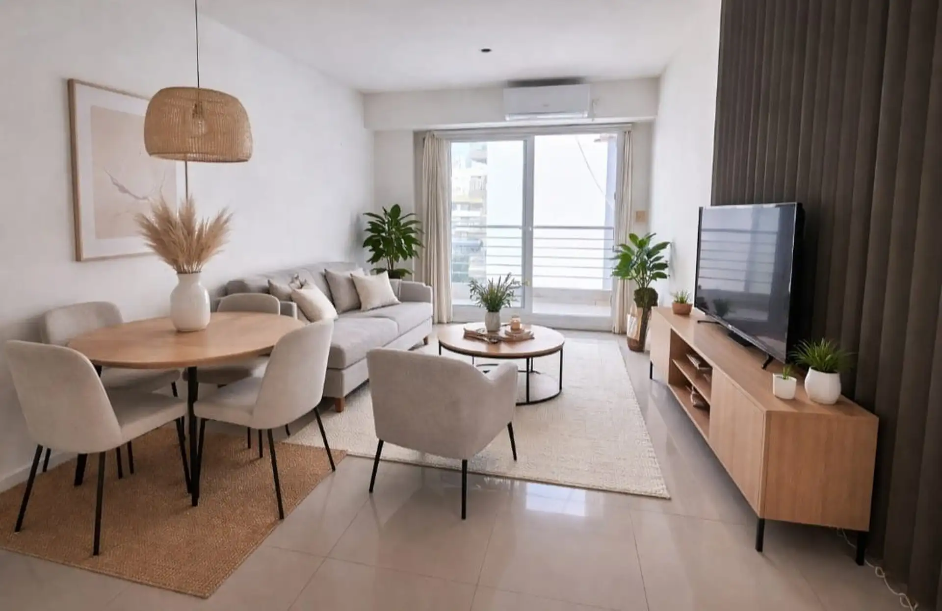 Monoambiente en alquiler al contrafrente en Villa Crespo