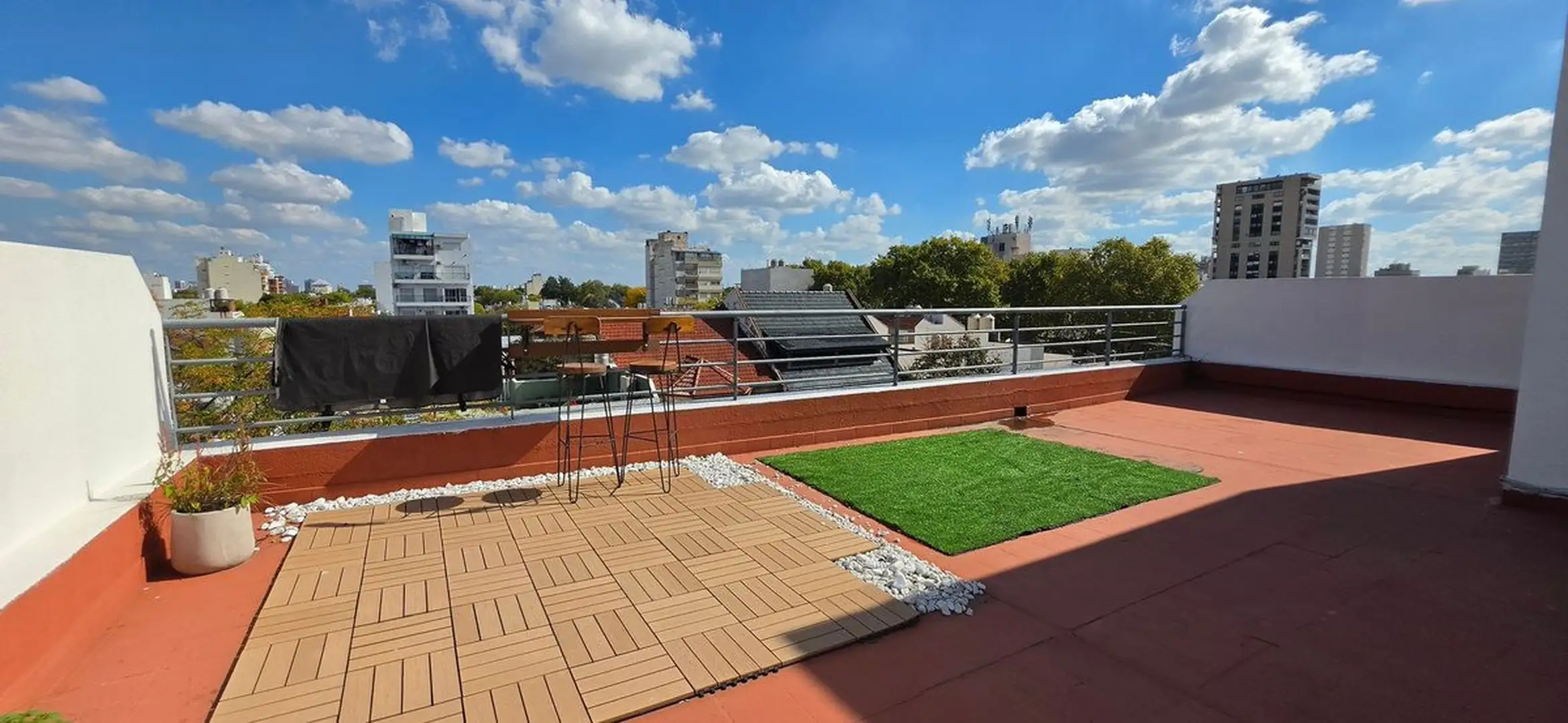 Apartamento de 1 quarto com varanda e terraço em Villa Devoto